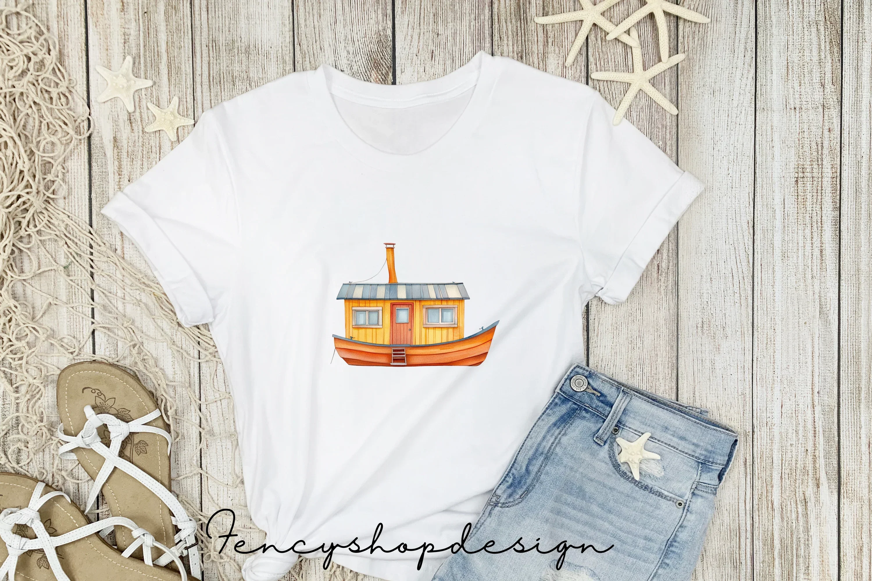Charming Floating Houses Clipart Bundle - Image 5