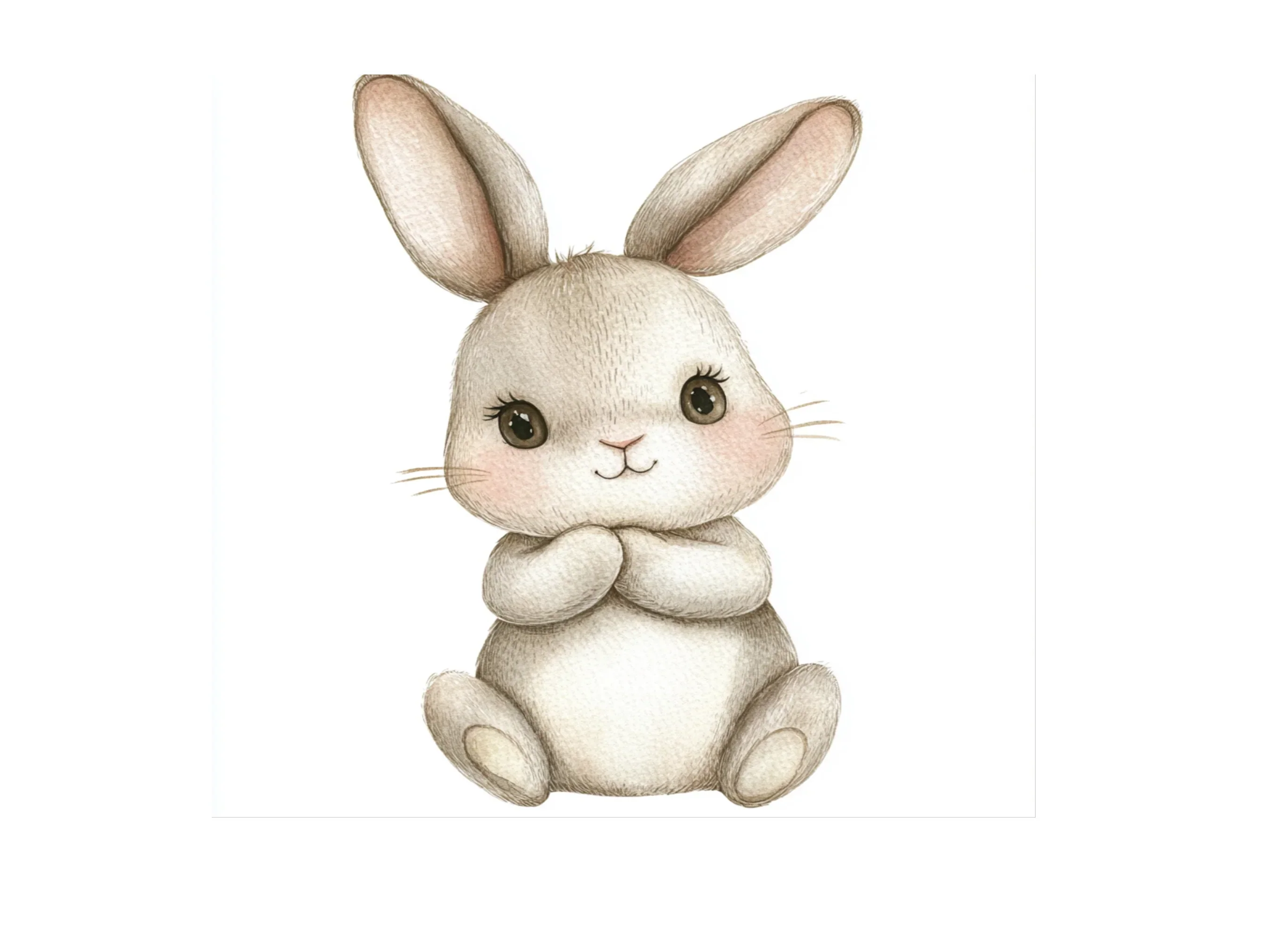 Charming Fluffy Bunny Clipart Bundle - Image 2