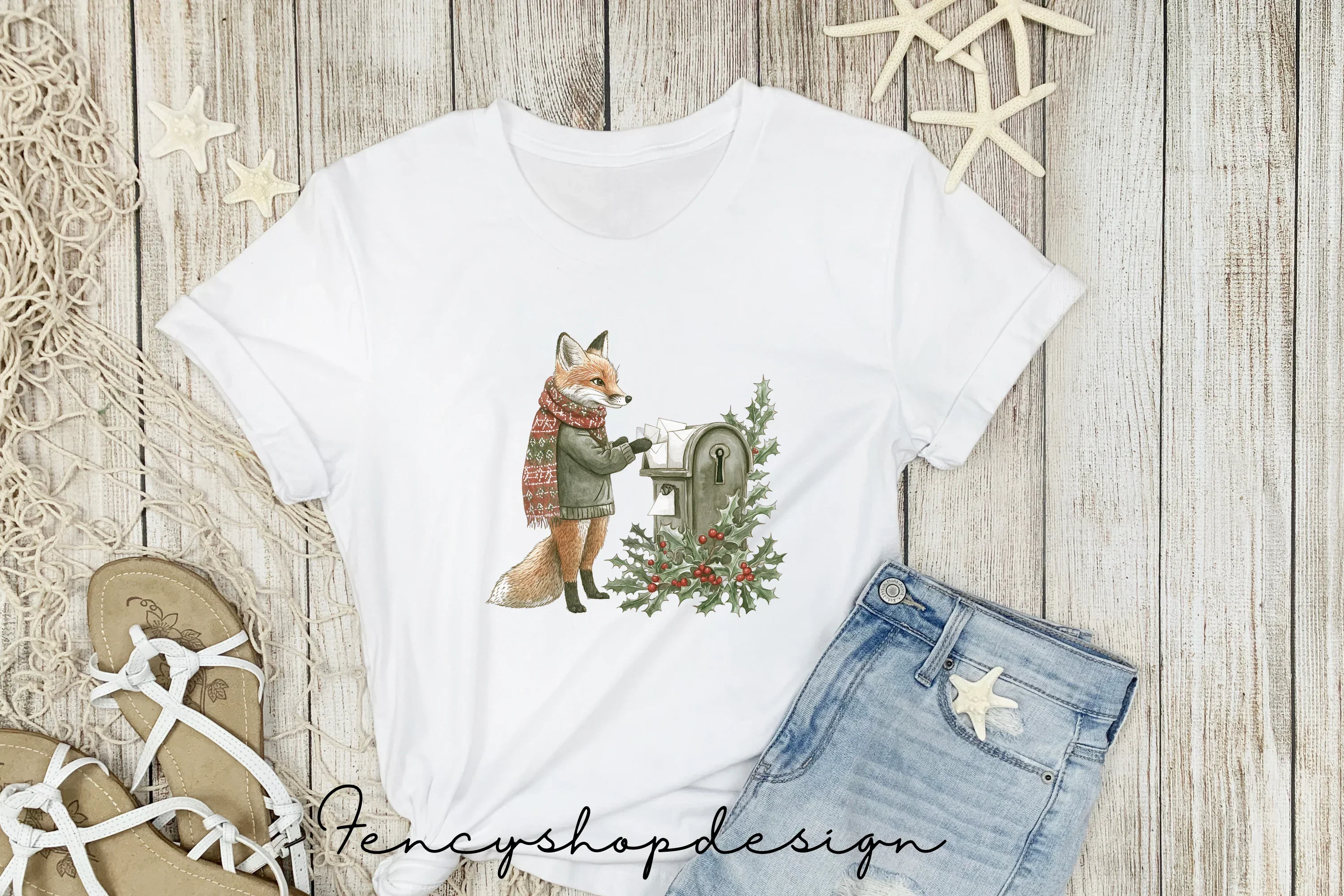 Charming Fox Mail Delivery Clipart Bundle - Image 7