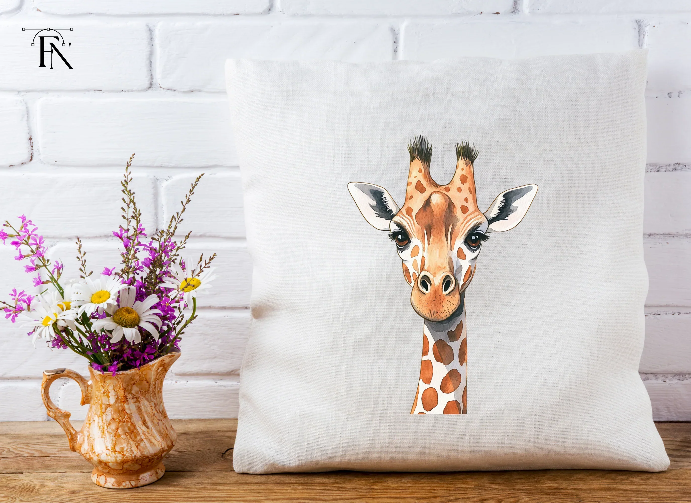 Charming Giraffe Head Clipart Bundle - Image 5