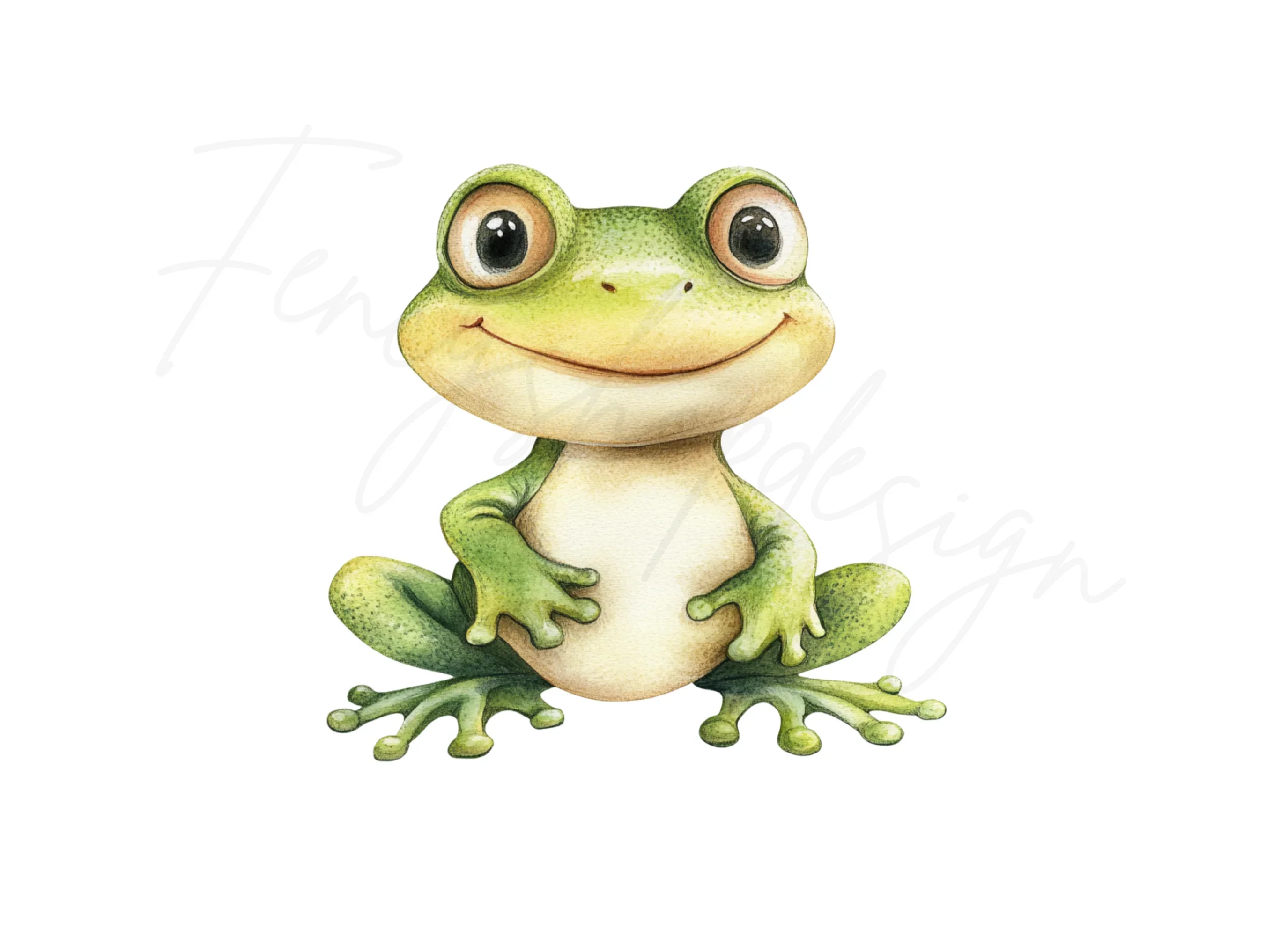 Charming Green Frog Clipart Bundle - Image 2