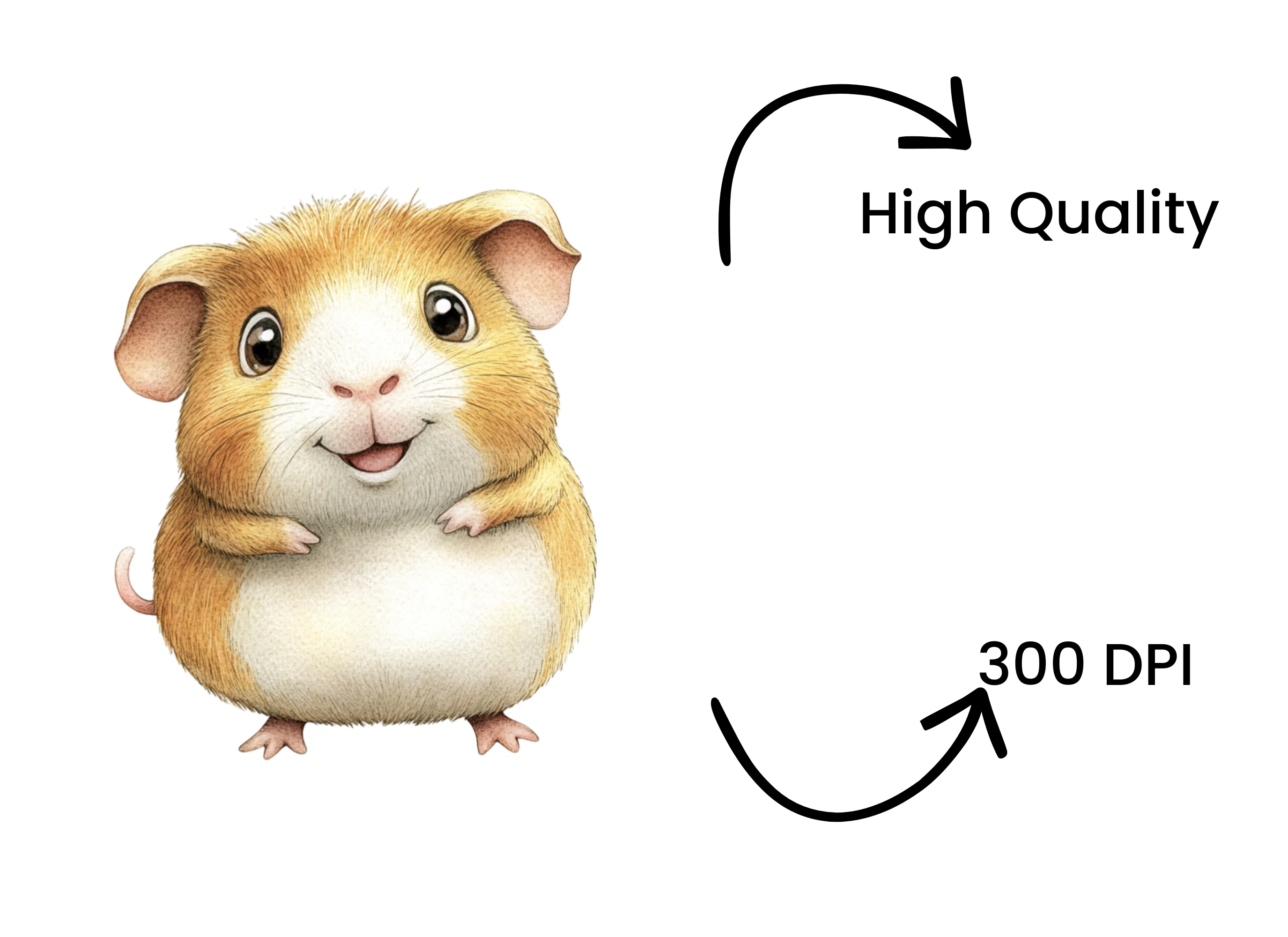 Charming Guinea Pig Clipart Bundle - Image 4