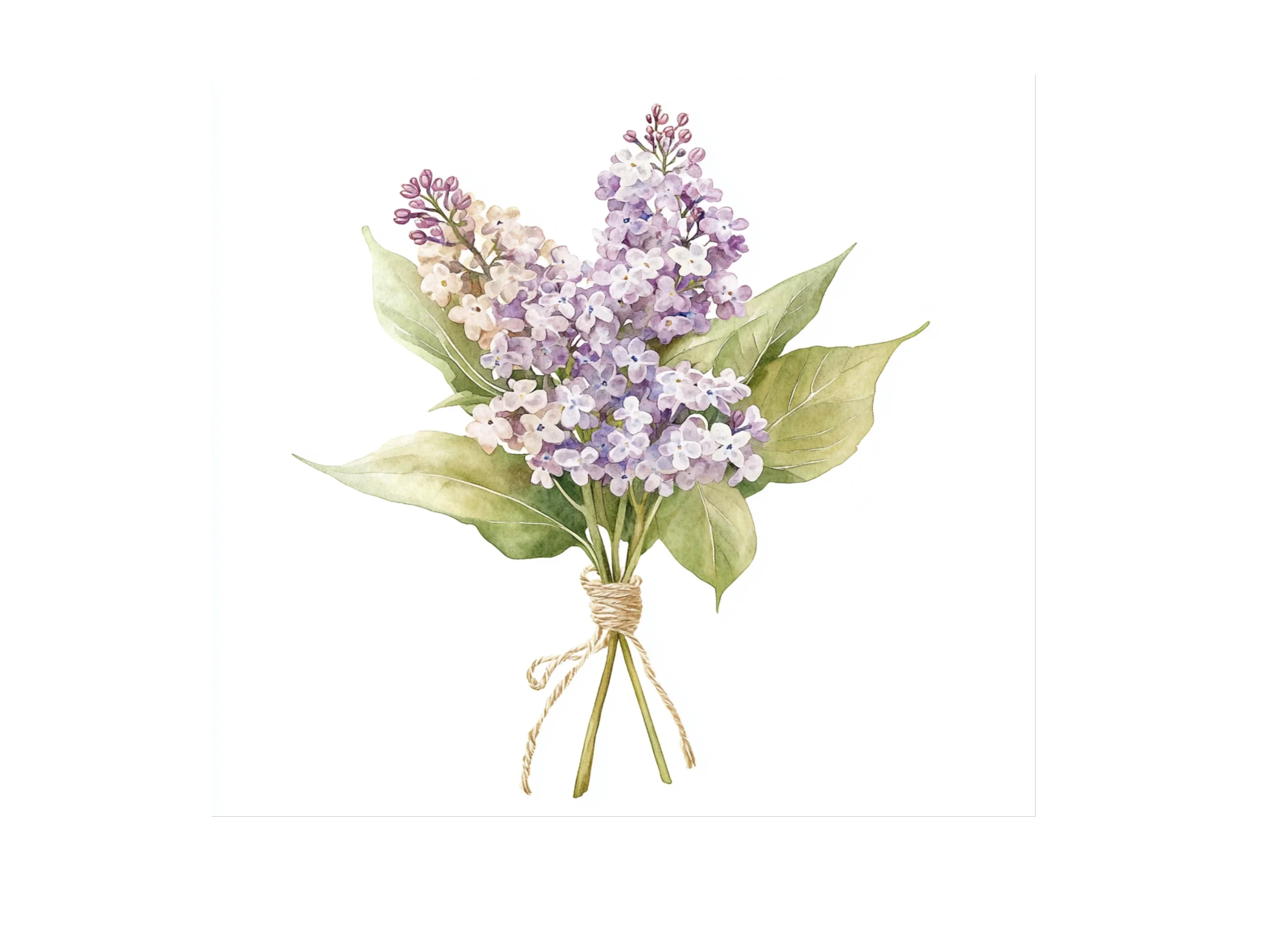 Charming Lilac Bouquets Clipart Bundle - Image 2