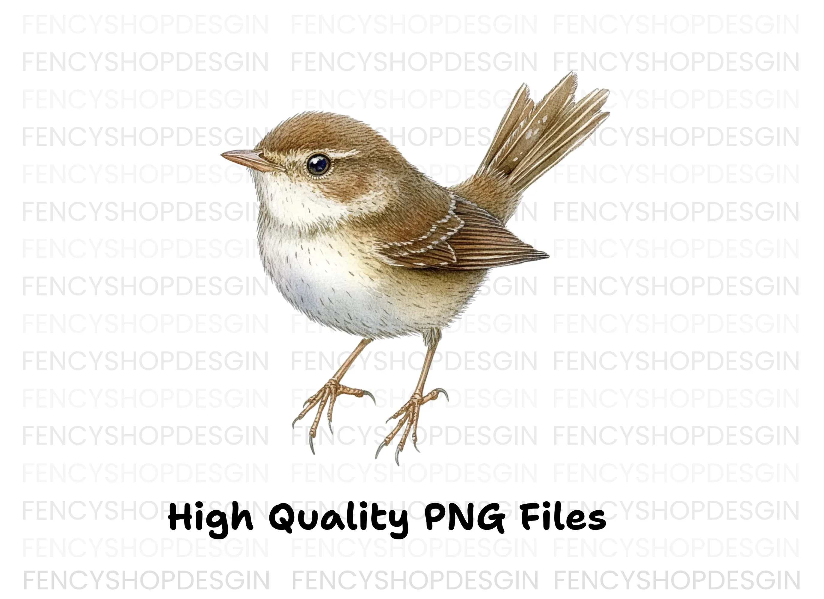 Charming Little Brown Bird Clipart Bundle - Image 3