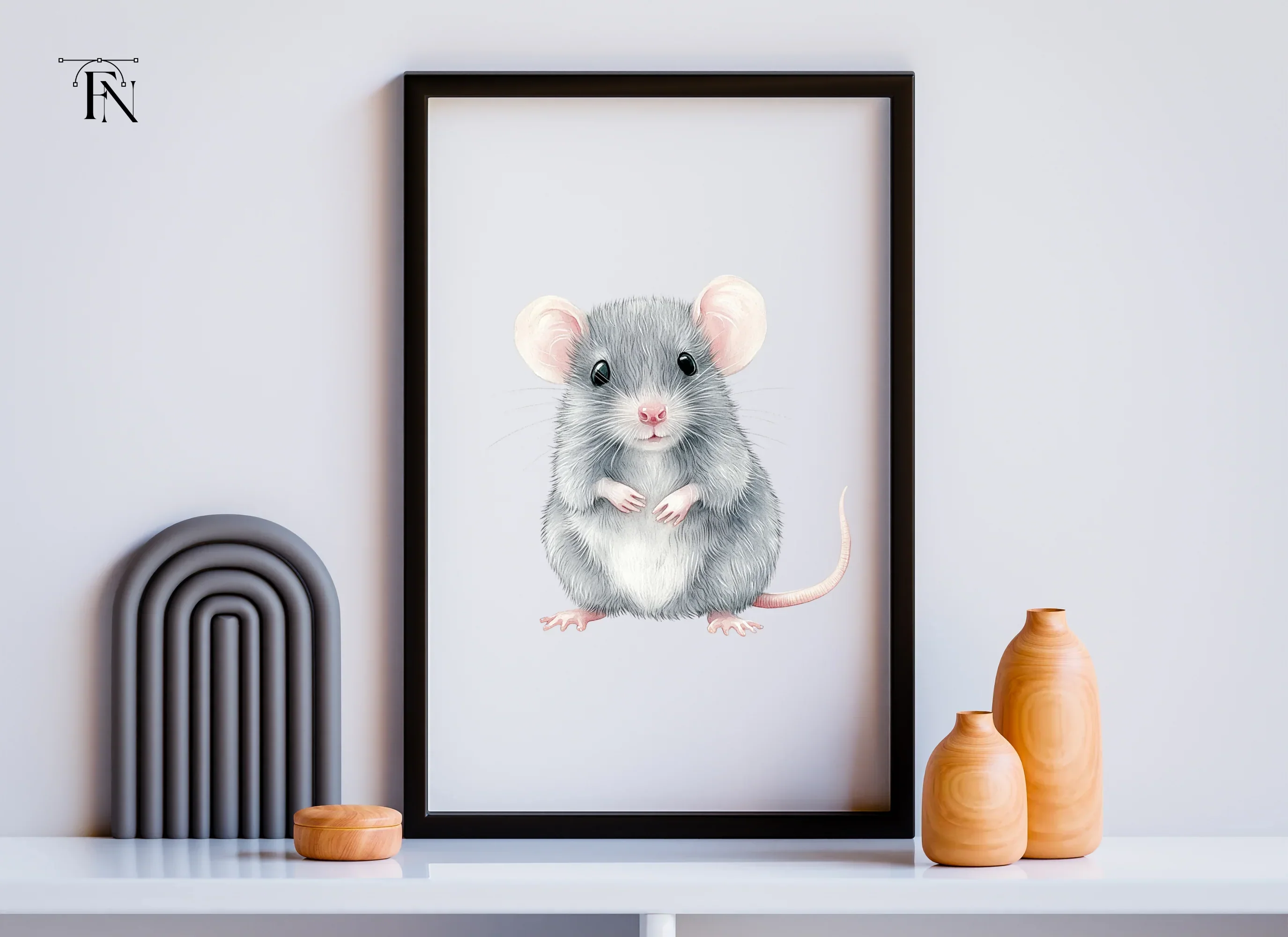 Charming Little Mouse Clipart Bundle - Image 5