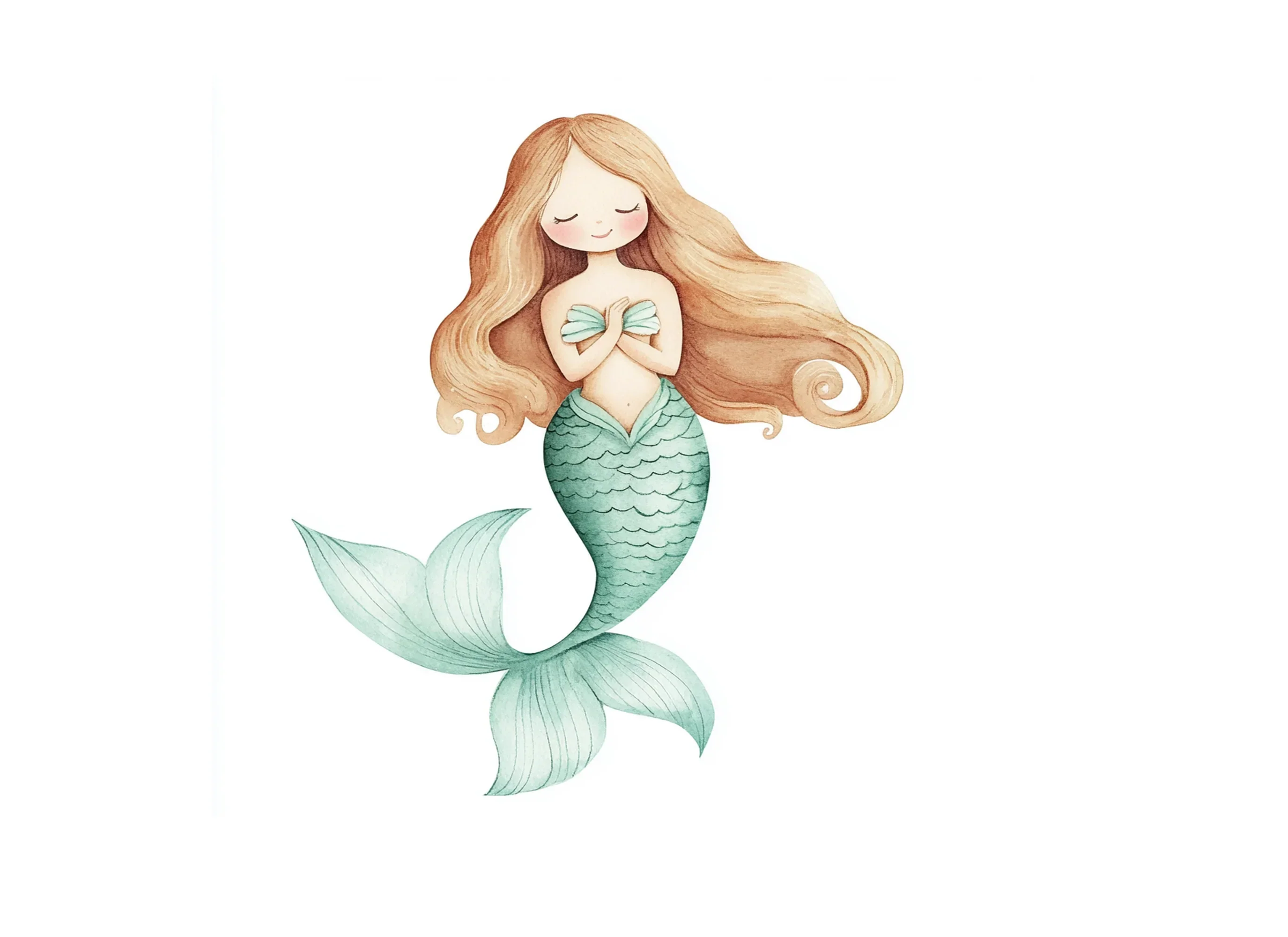 Charming Mermaid Illustrations Clipart Bundle - Image 2