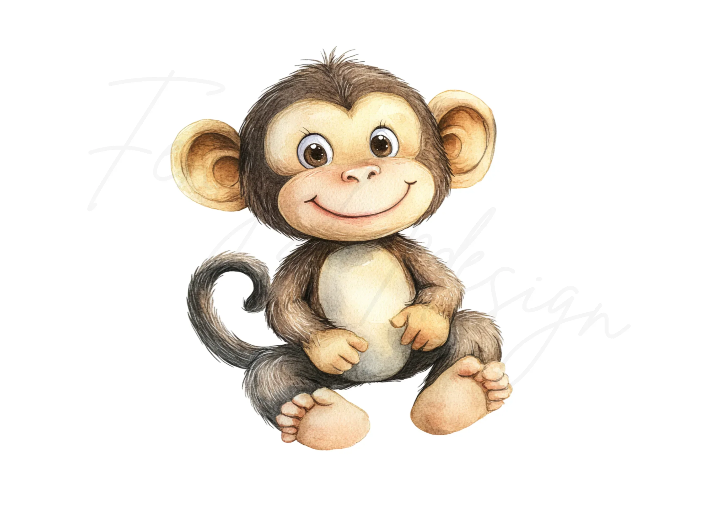 Charming Monkey Clipart Bundle for Kids - Image 2