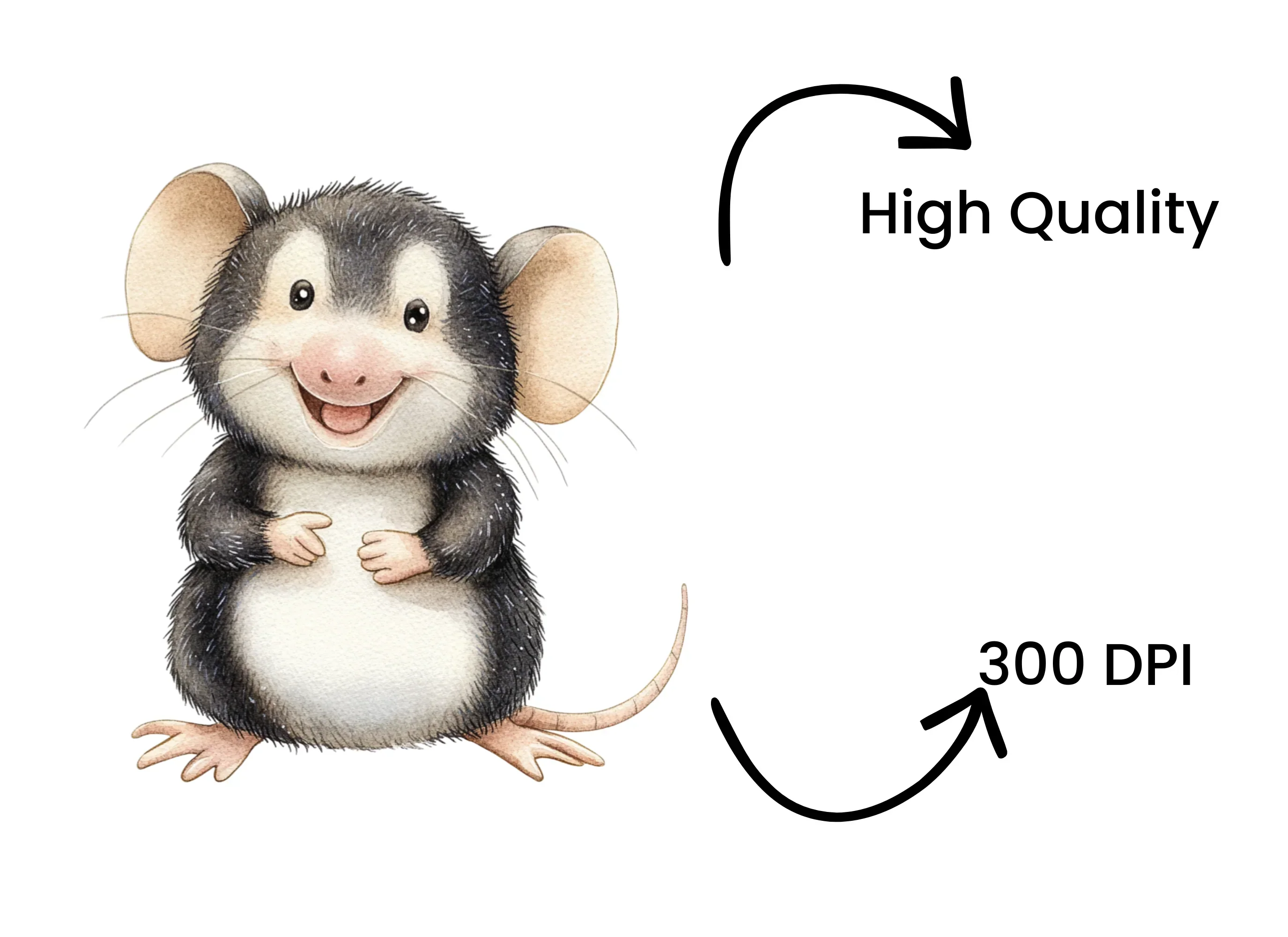 Charming Mouse Clipart Bundle - Image 4