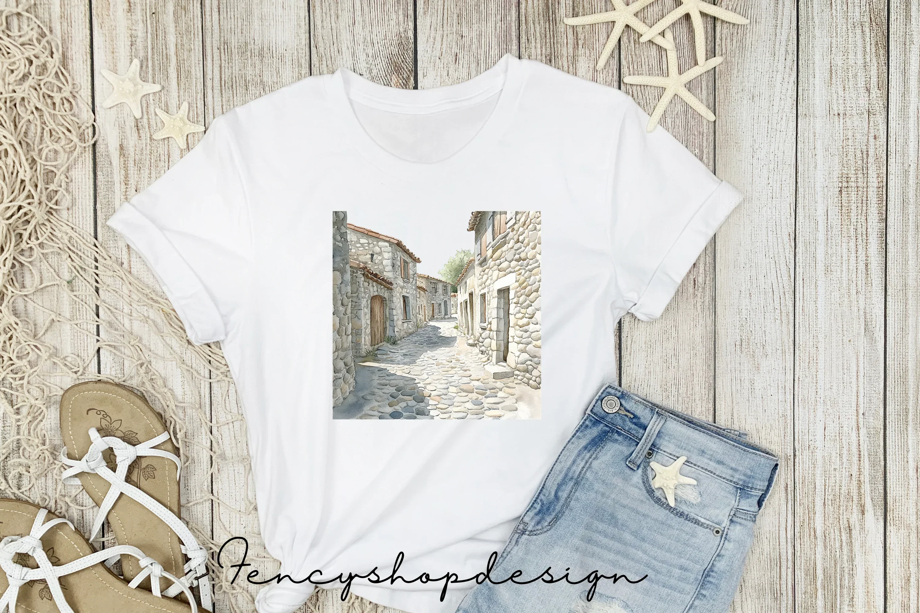 Charming Old World Cobblestone Path Clipart Bundle - Image 4