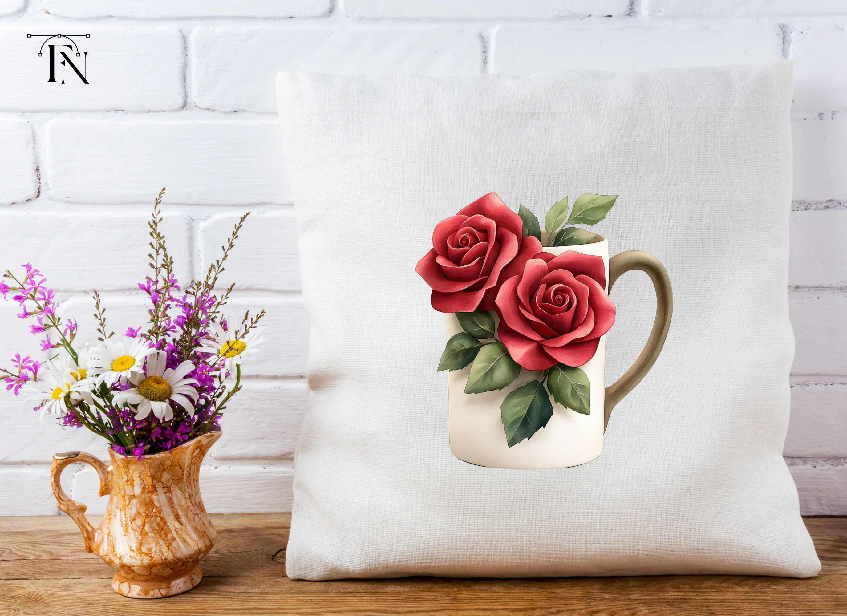 Charming Rose Decorated Clipart Bundle - Image 4