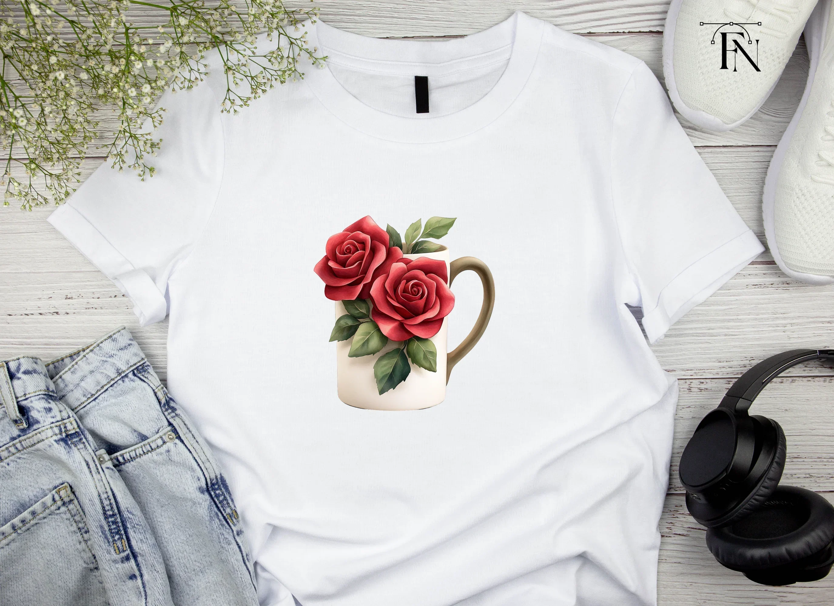 Charming Rose Decorated Clipart Bundle - Image 5