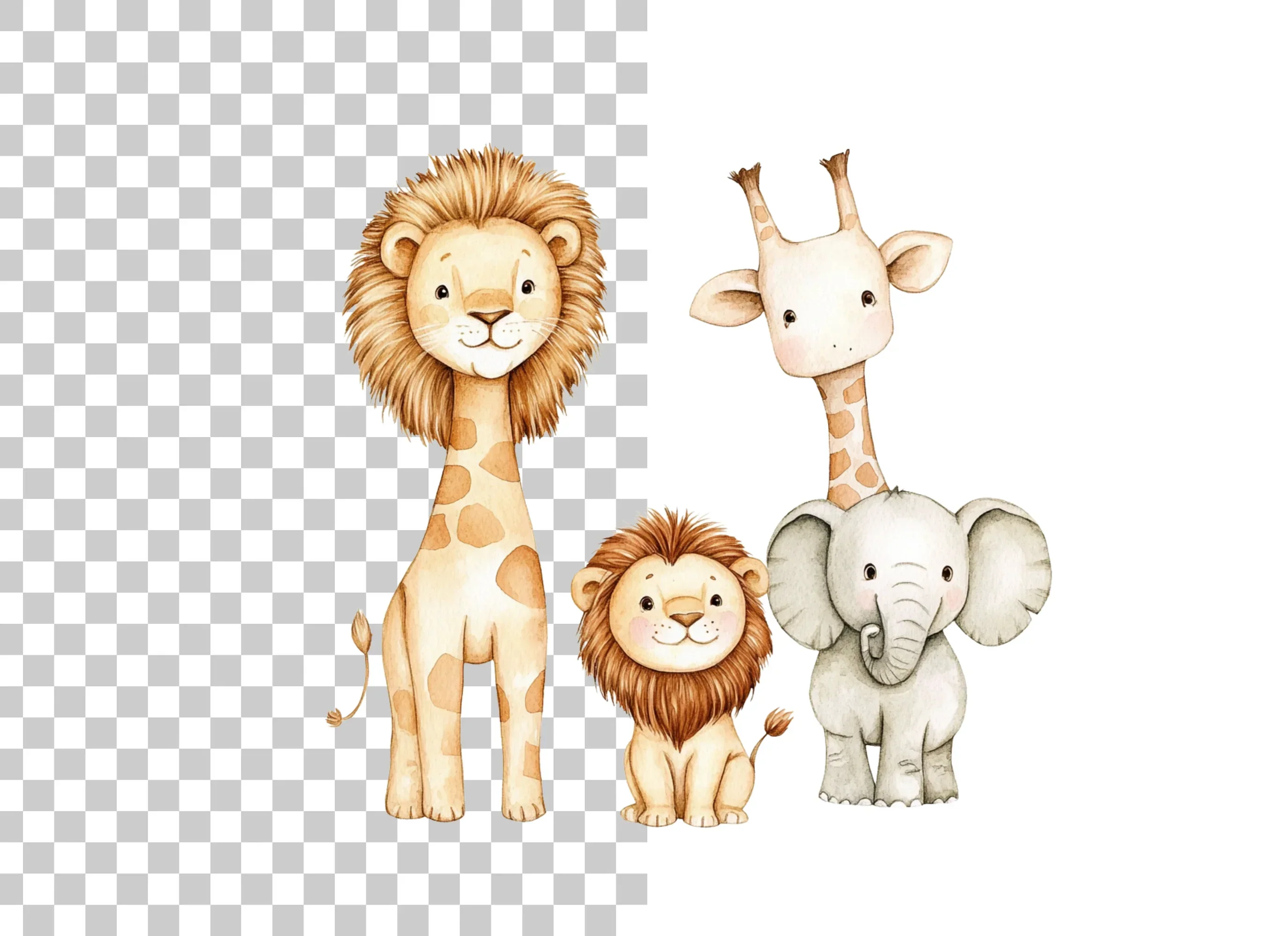 Charming Safari Animal Clipart Bundle - Image 6