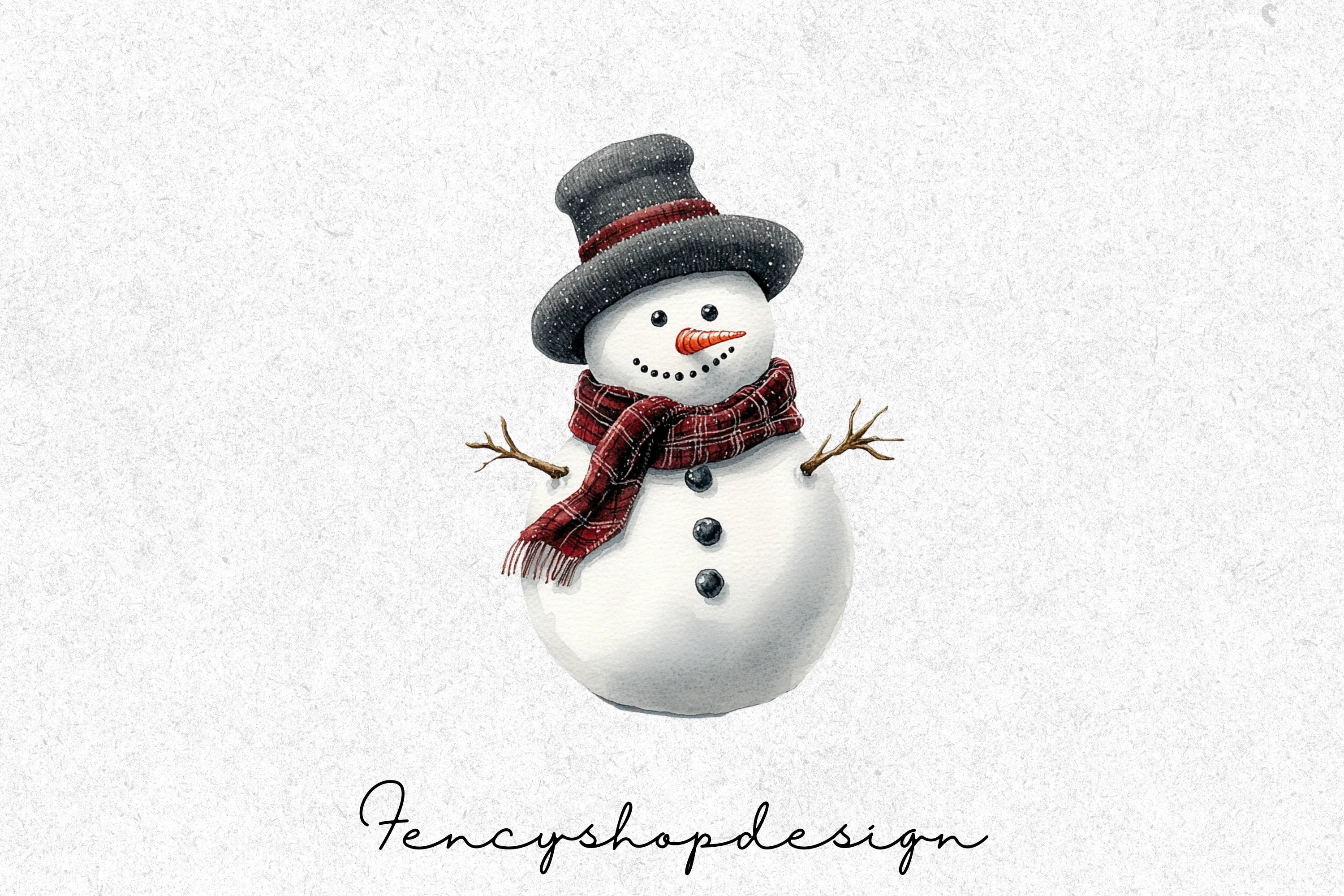 Charming Snowmen Clipart Bundle - Image 3