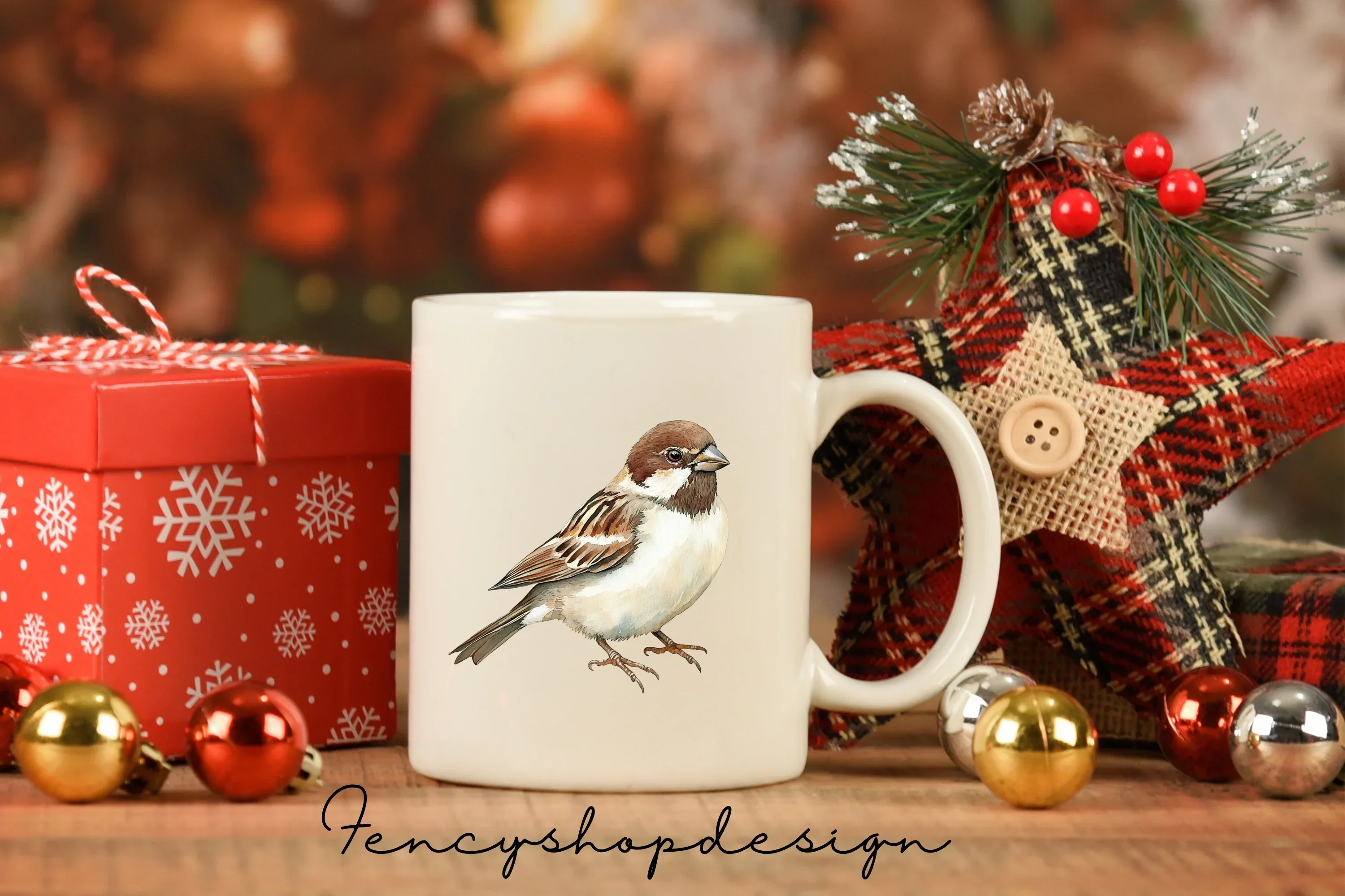 Charming Sparrow Illustrations Clipart Bundle - Image 3