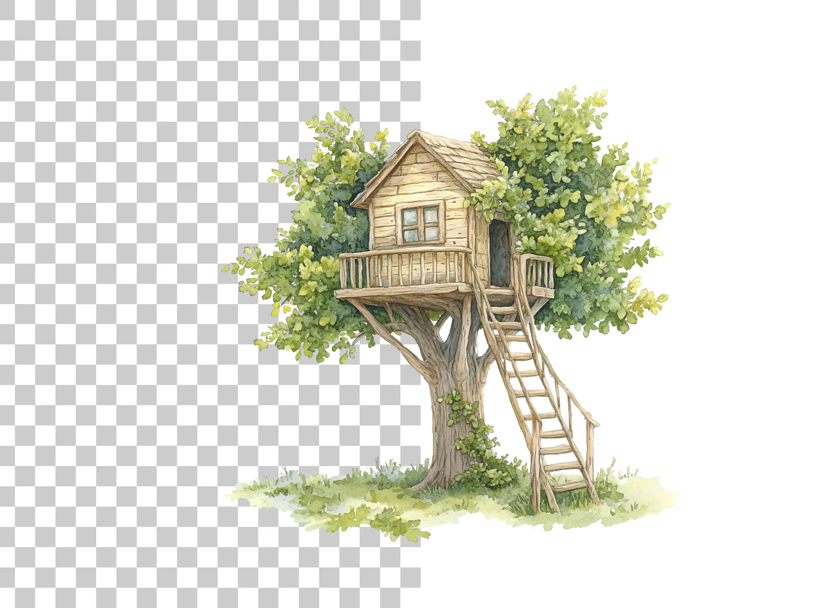 Charming Treehouse Clipart Bundle - Image 6