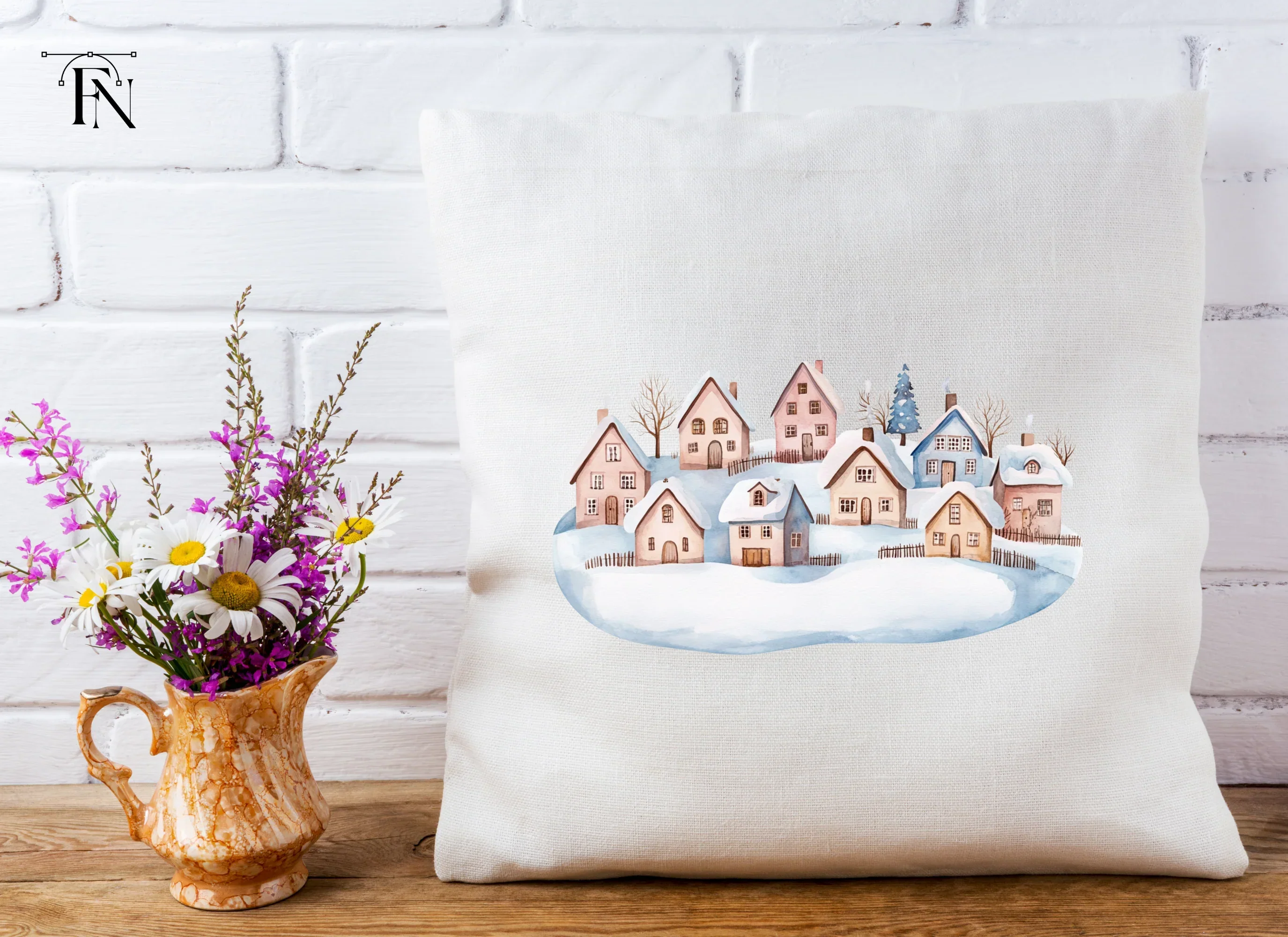 Charming Winter Town Clipart Bundle - Image 5