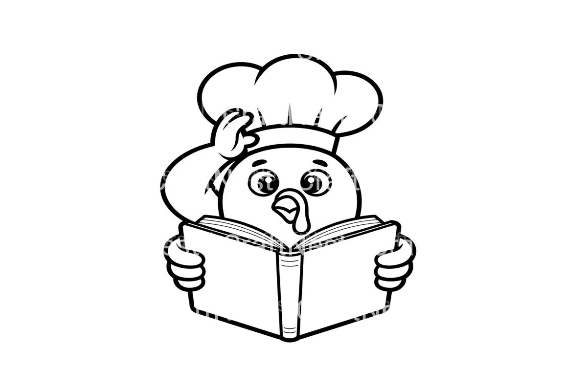 Chef Turkey Reading Planner Coloring Books - Image 4