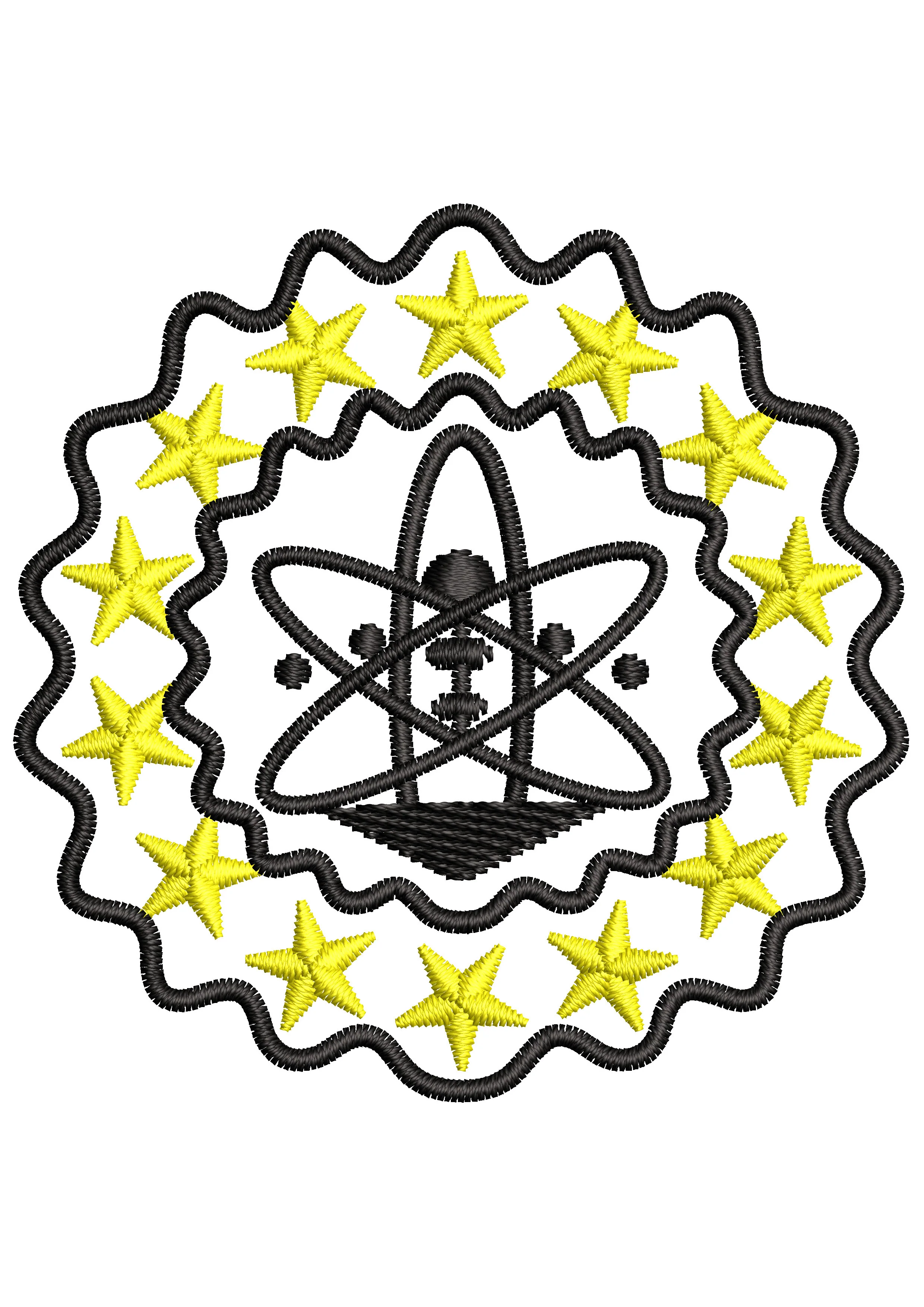Chemistry Embroidery Design