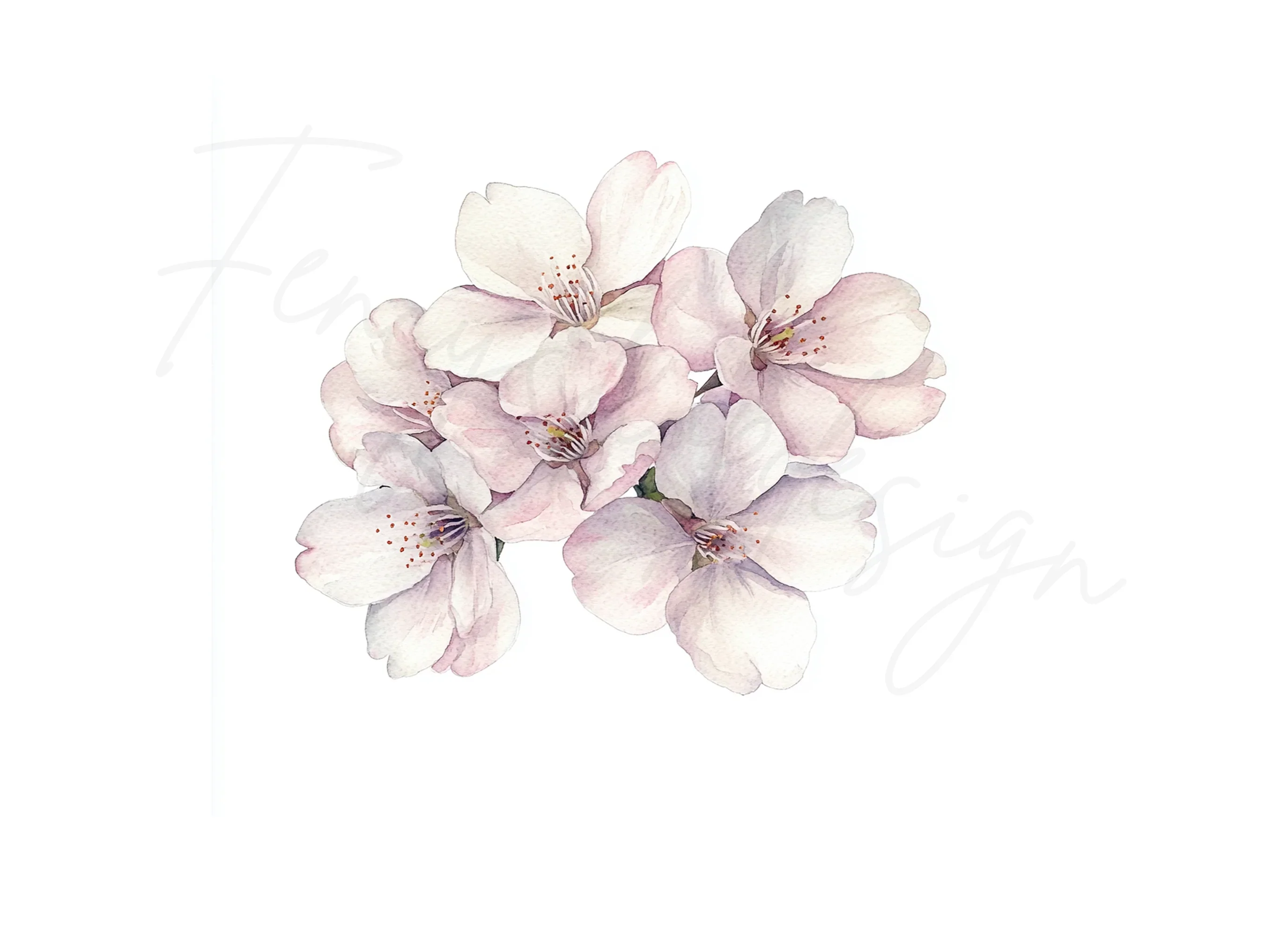 Cherry Blossom Bloom Clipart Bundle - Image 3