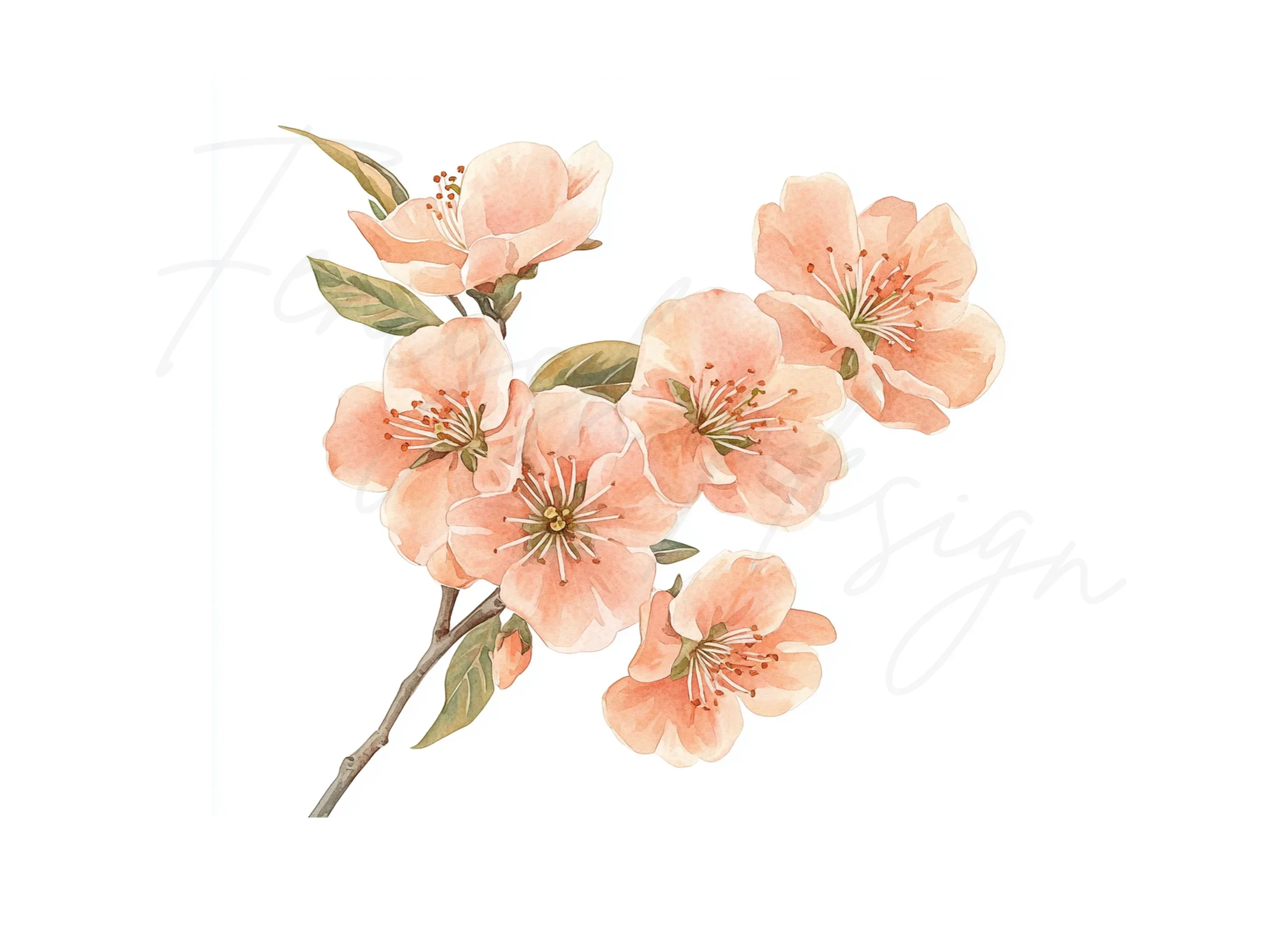 Cherry Blossom Clipart Bundle - Image 2