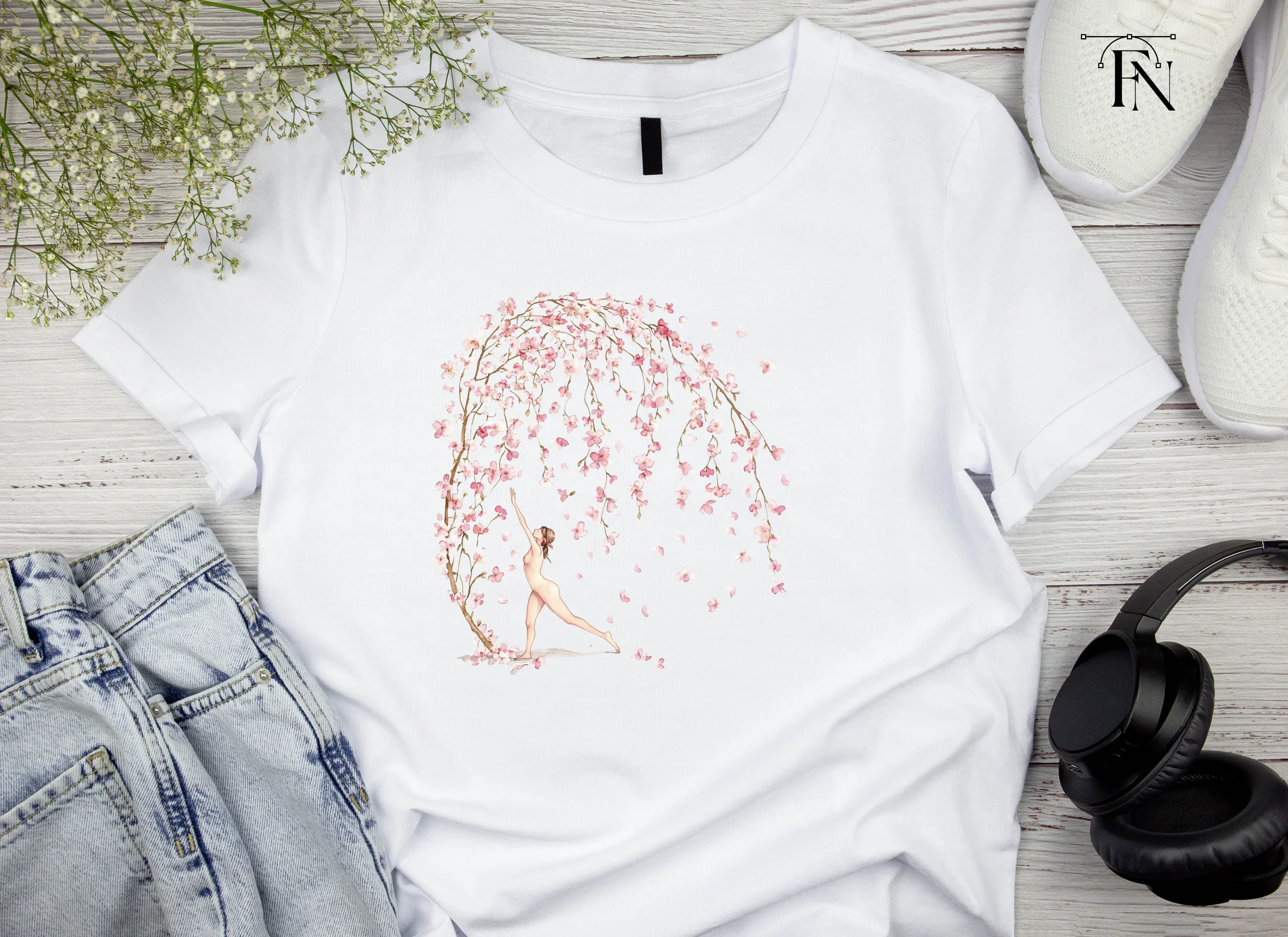 Cherry Blossom Dancers Clipart Bundle - Image 5