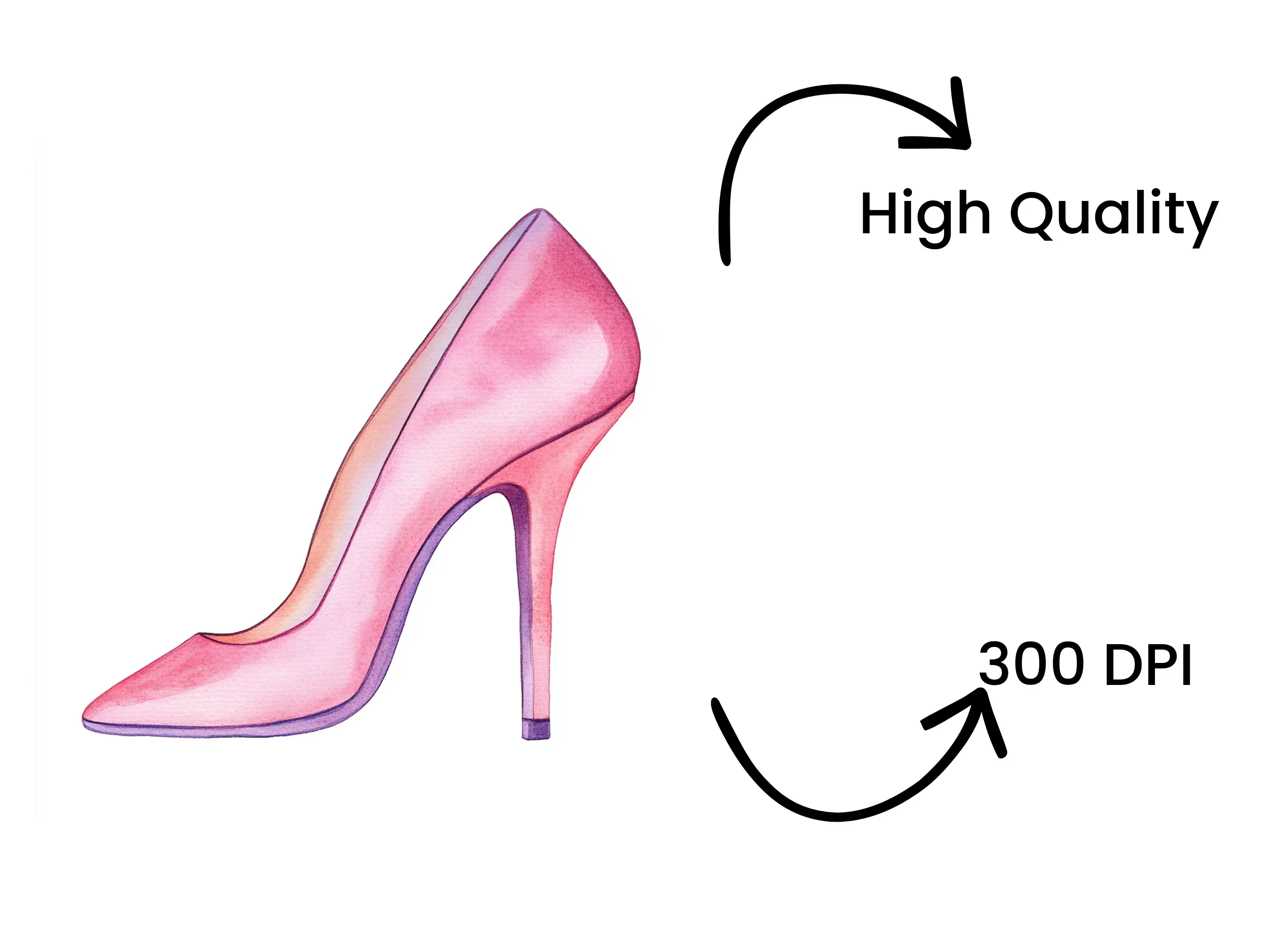 Chic Pink Heels Clipart Bundle - Image 4