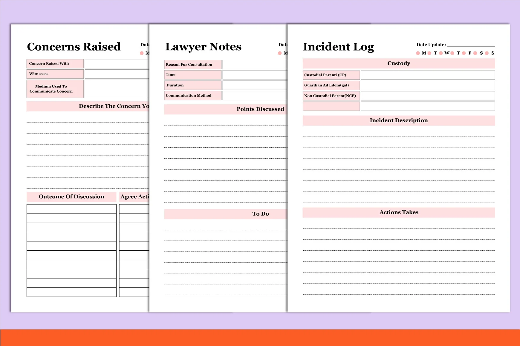 Child Custody Planner Binder - Image 4