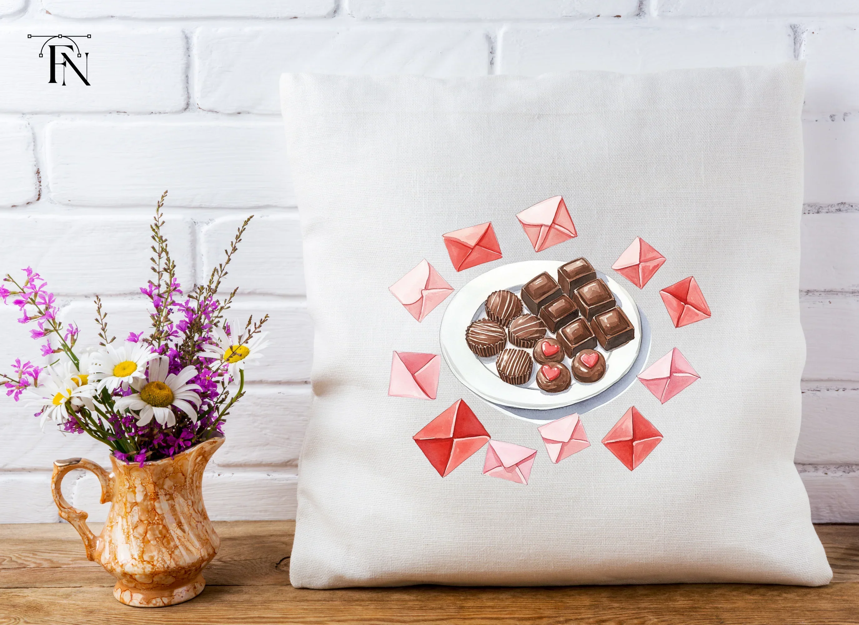 Chocolates and Love Notes Clipart Bundle - Image 5