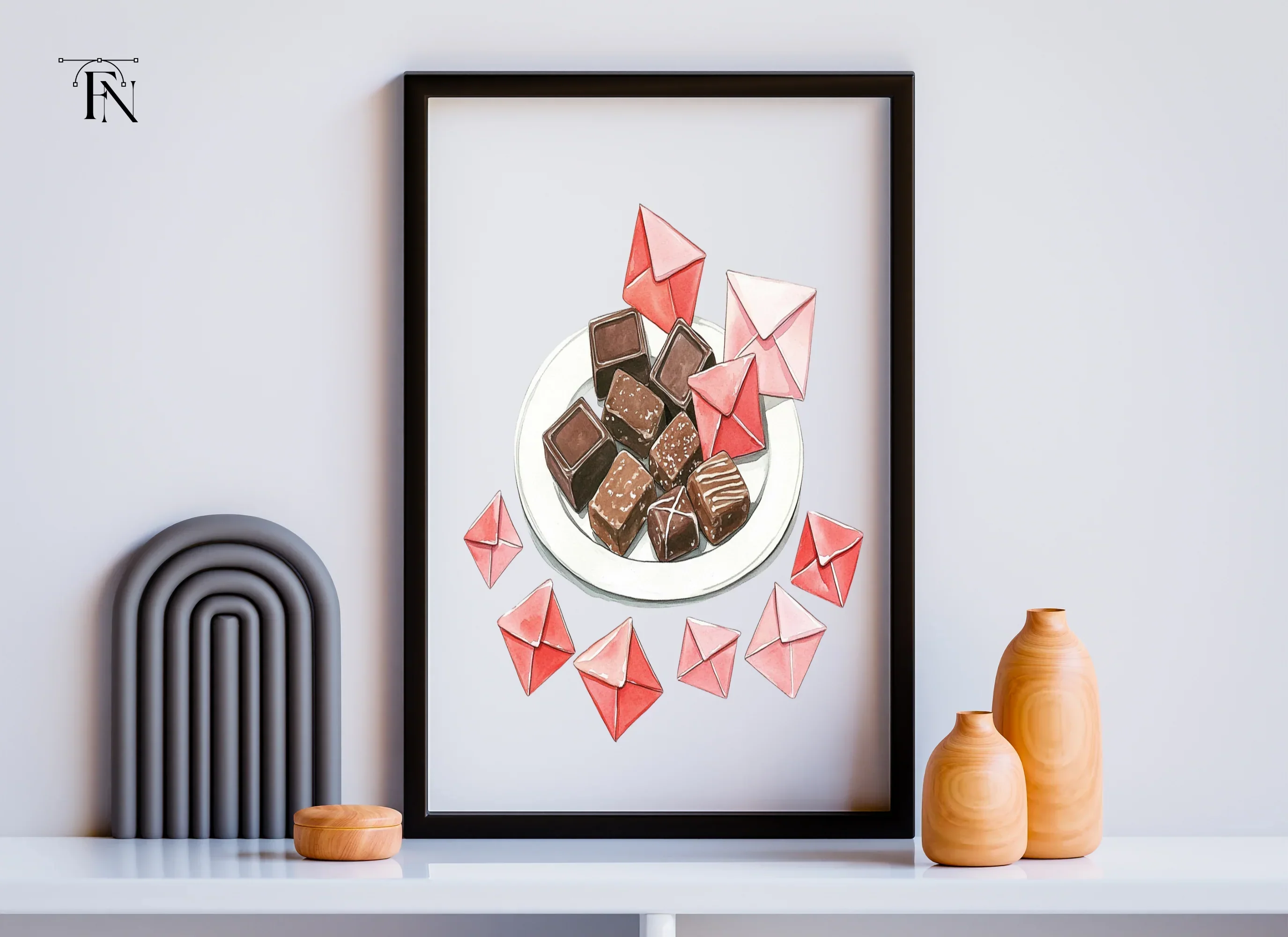 Chocolates and Love Notes Clipart Bundle - Image 6