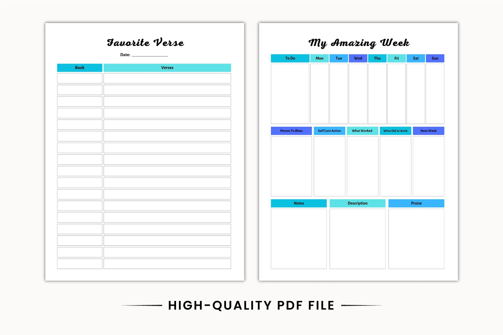 Christian Bible Devotional Planner - Image 4