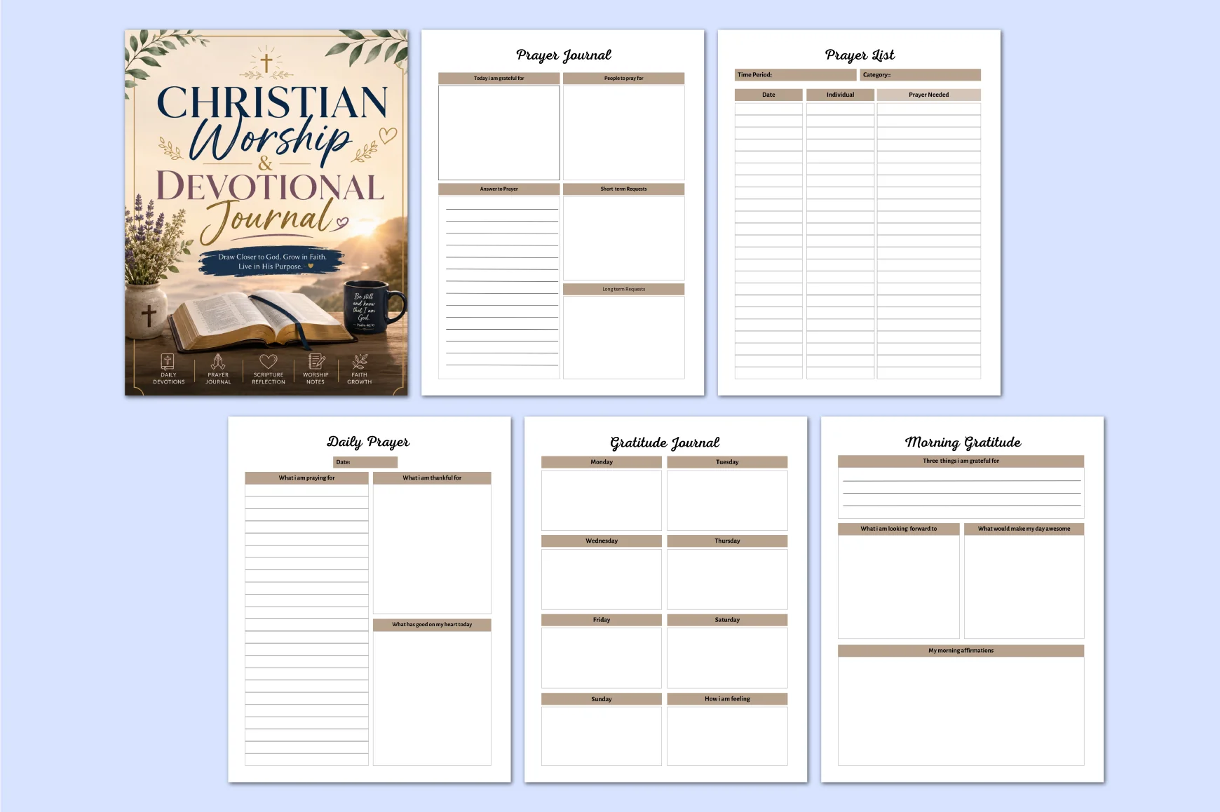 Christian Worship Devotional Journal - Image 2