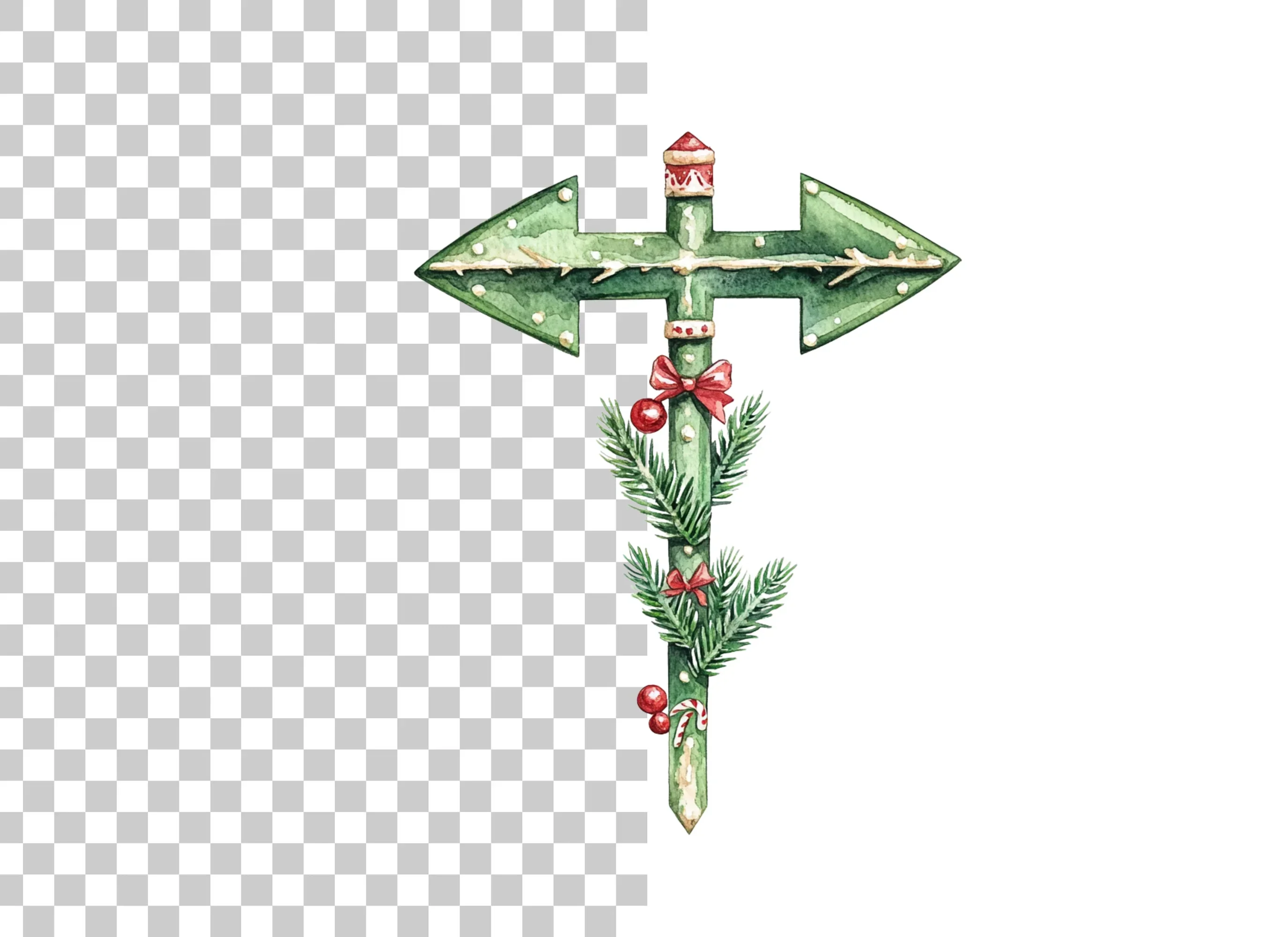 Christmas Arrow Sign Clipart Bundle - Image 3