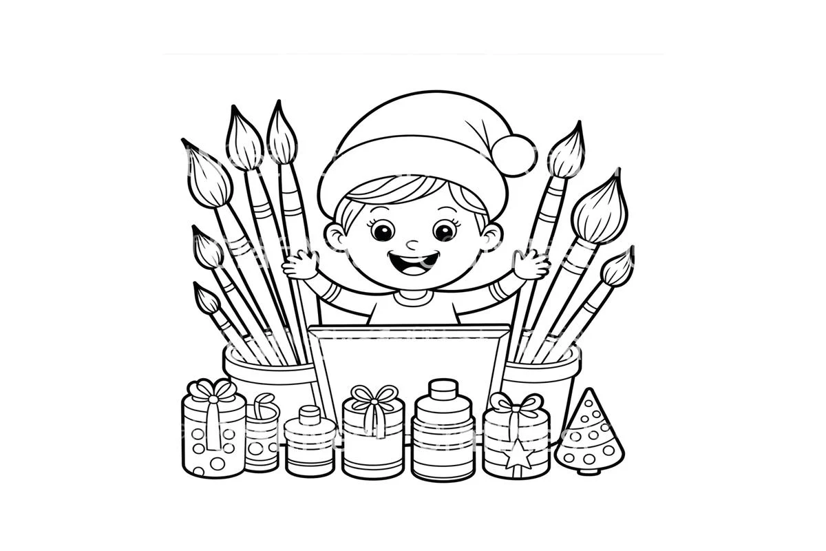 Christmas Artist Fun Coloring Books - Image 4