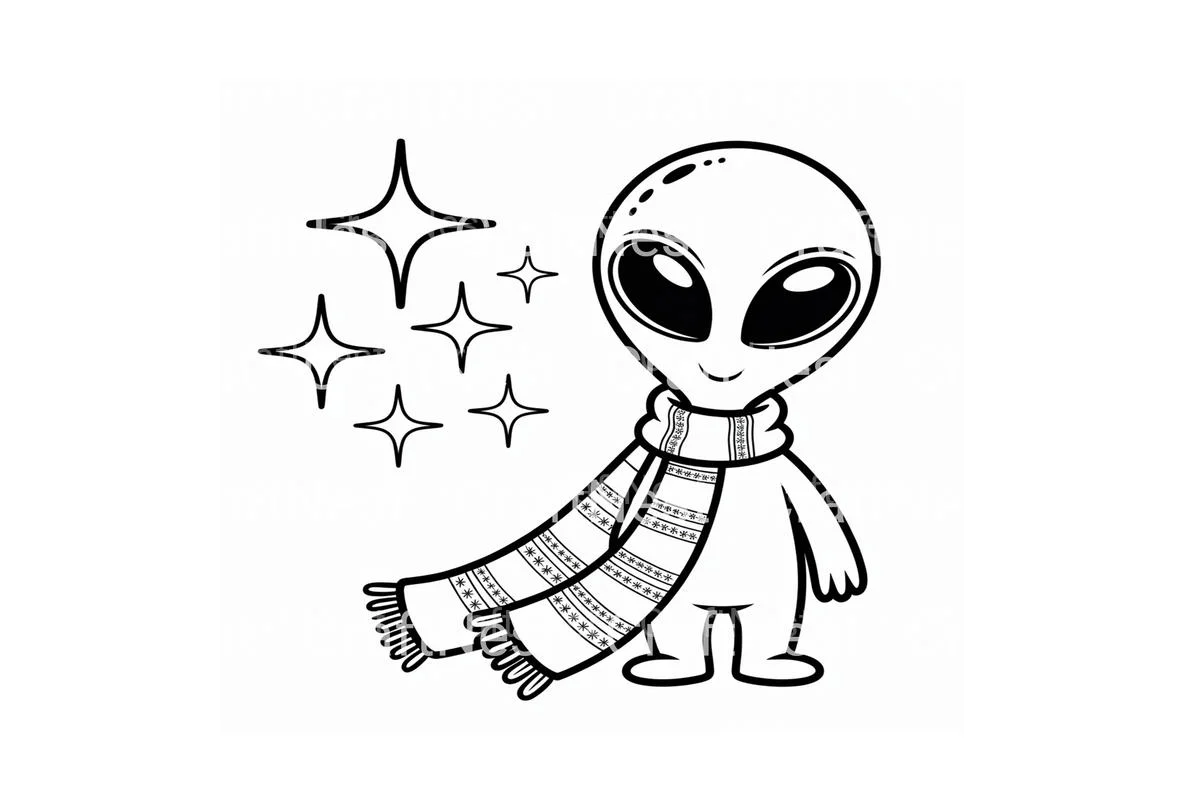 Christmas Astronauts Fun Coloring Books - Image 4