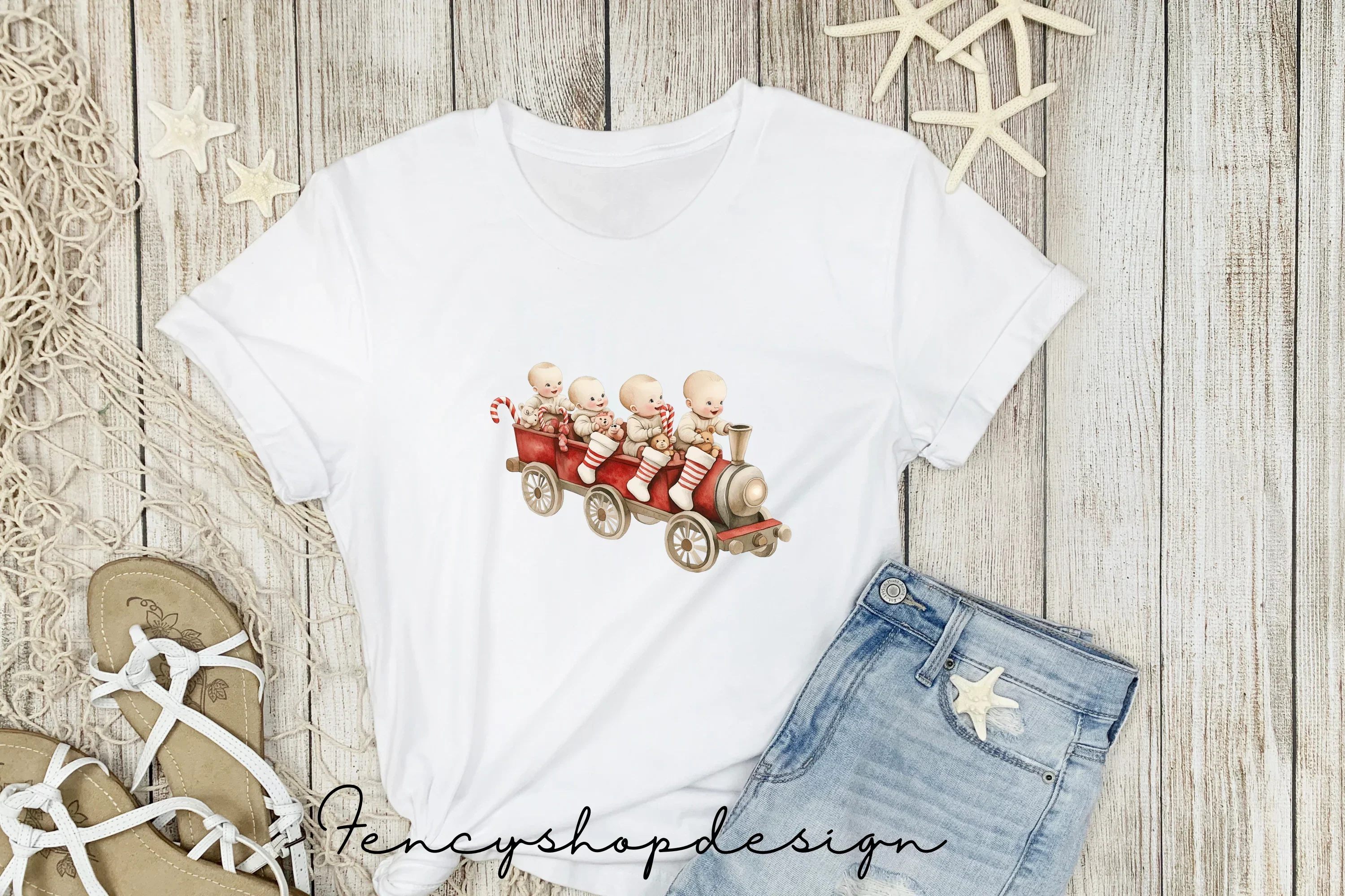 Christmas Babies Clipart Bundle - Image 5