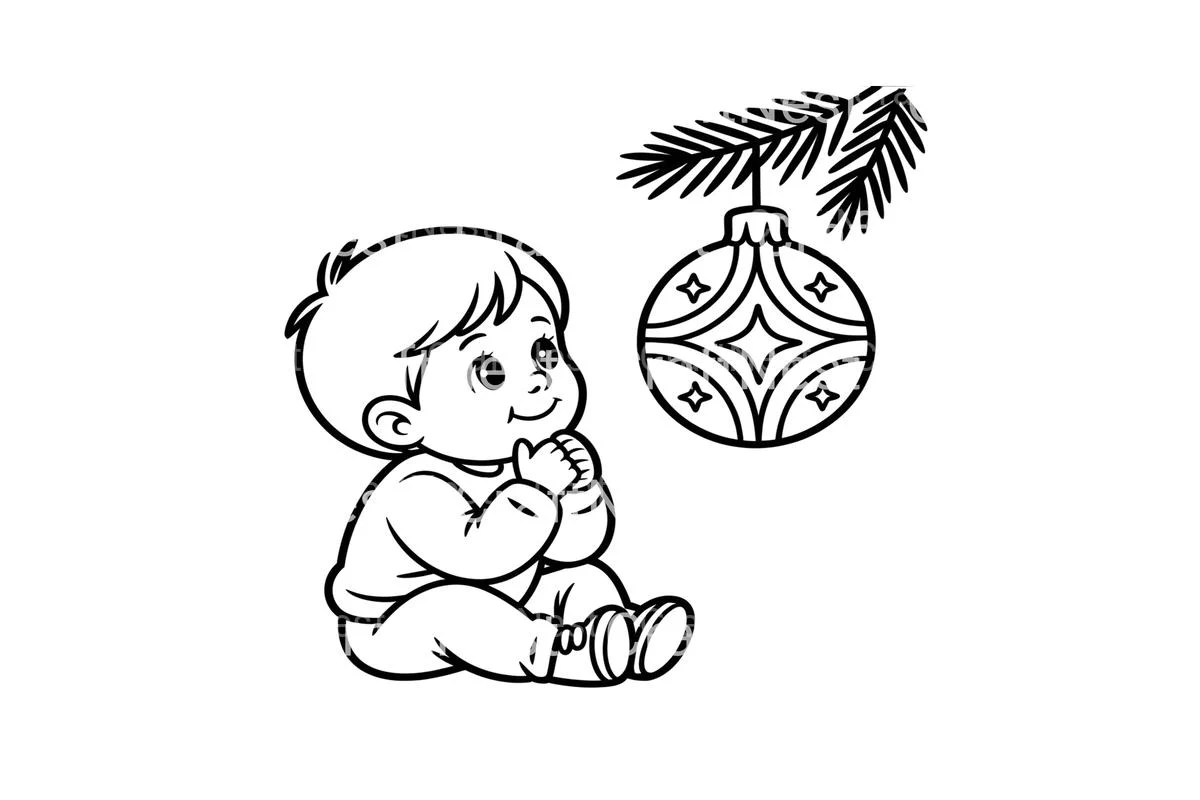 Christmas BabiesFun Coloring Books - Image 2