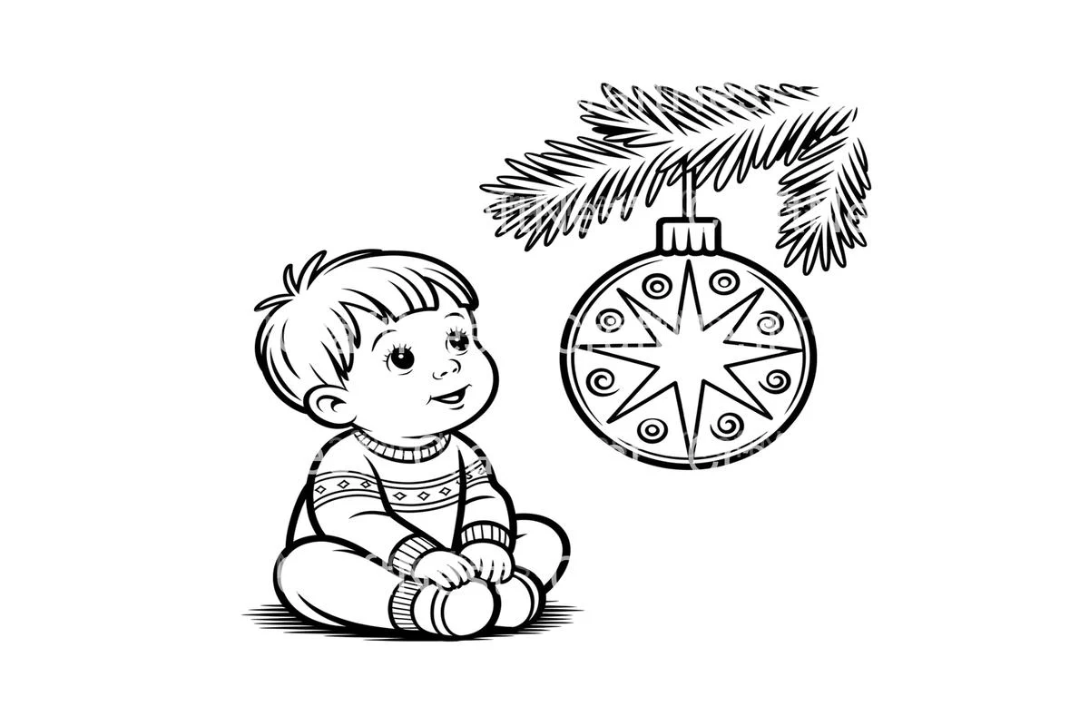 Christmas BabiesFun Coloring Books - Image 3