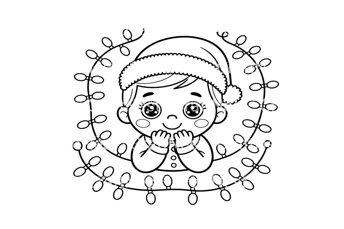 Christmas Baby and Teddy Bear Coloring Books - Image 3