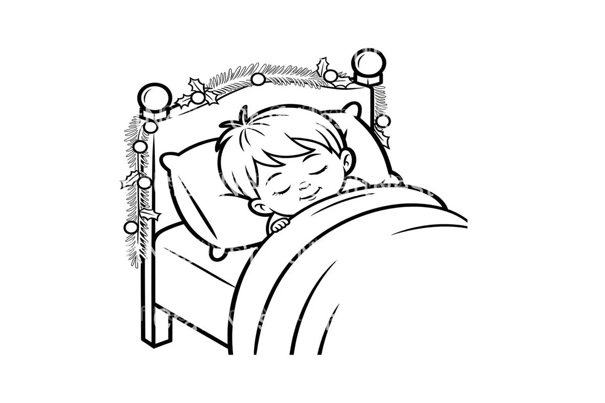 Christmas Baby Sleeping Coloring Books - Image 4