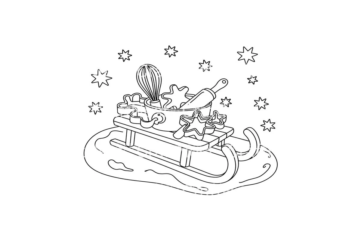 Christmas Baking Sleigh Coloring Books - Image 3