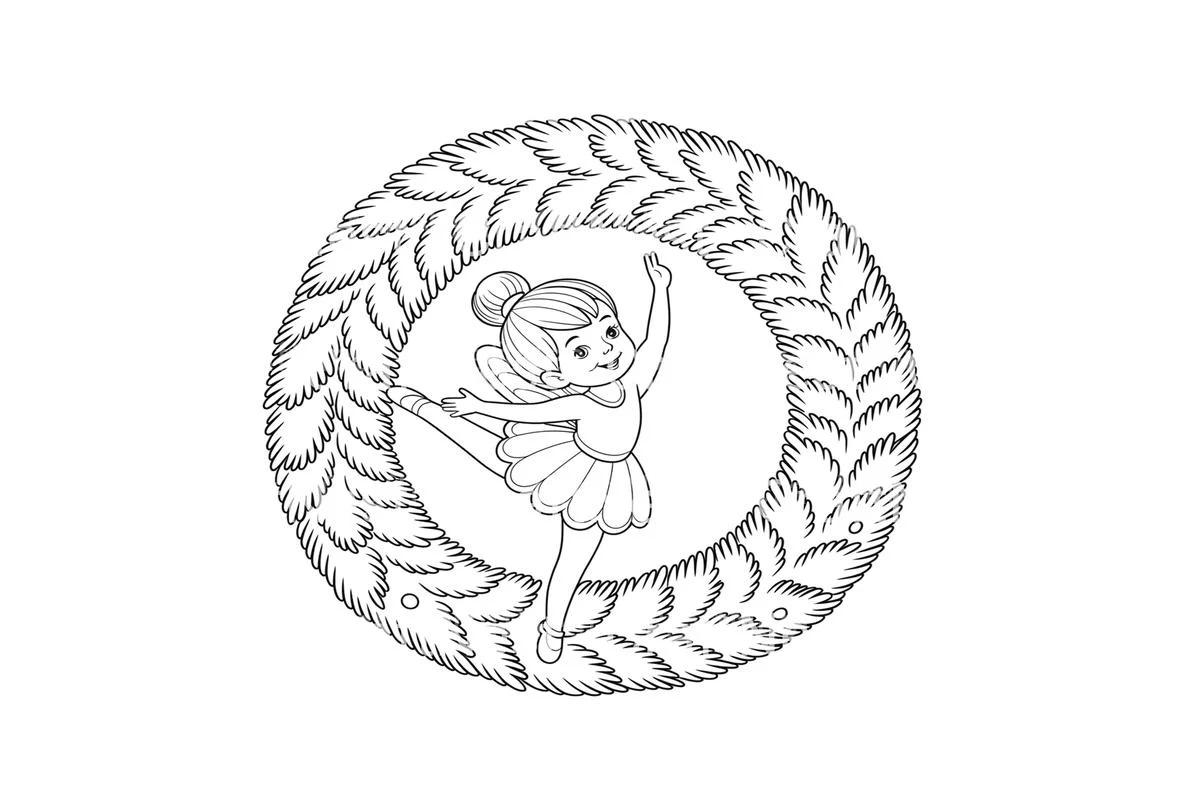 Christmas Ballerina Coloring Books - Image 4