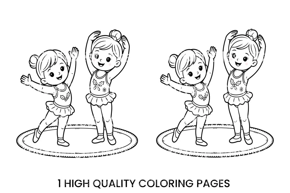 Christmas Ballerina Friends Coloring Books