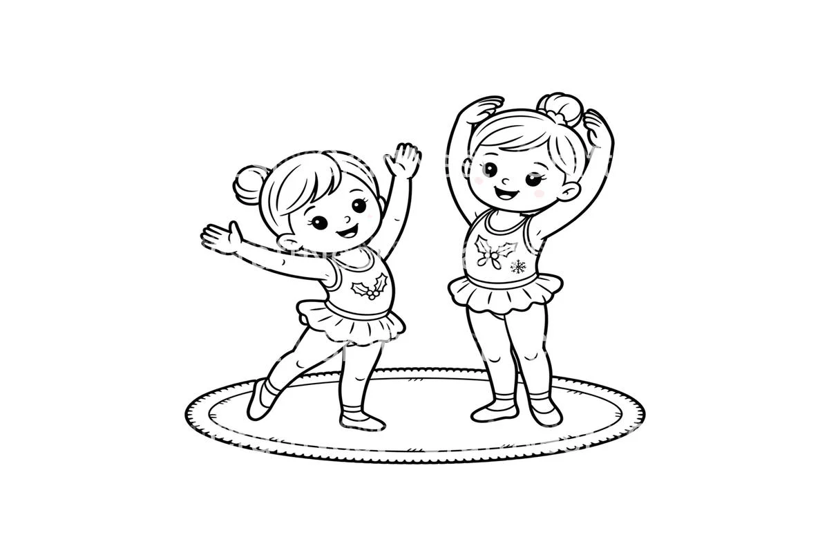 Christmas Ballerina Friends Coloring Books - Image 3
