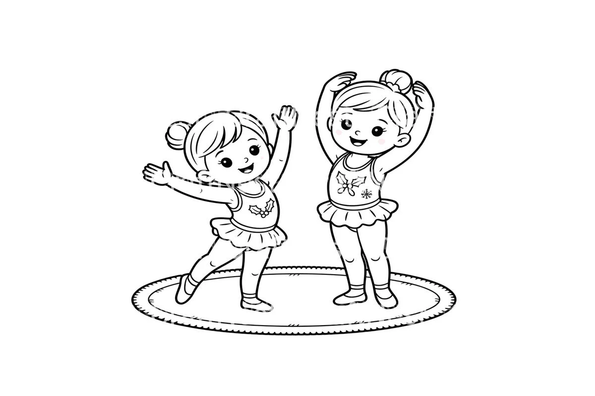 Christmas Ballerina Friends Coloring Books - Image 4