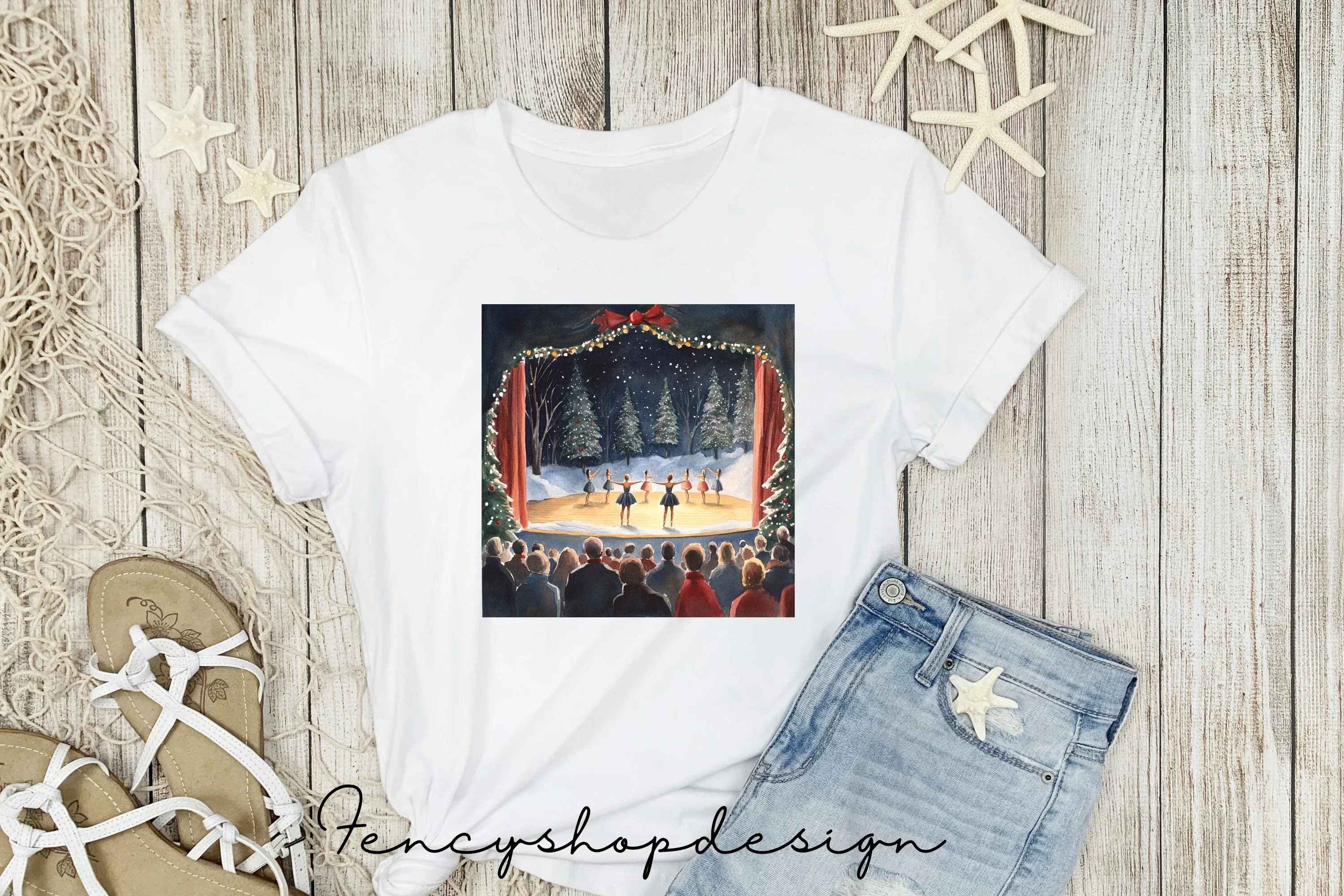 Christmas Ballet Stage Performance Clipart Bundle - Image 5