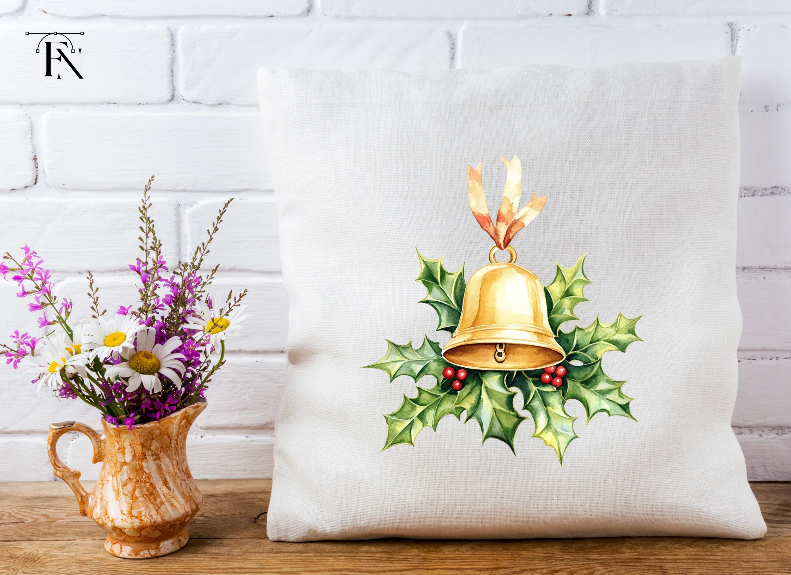 Christmas Bell Clipart Bundle - Image 3