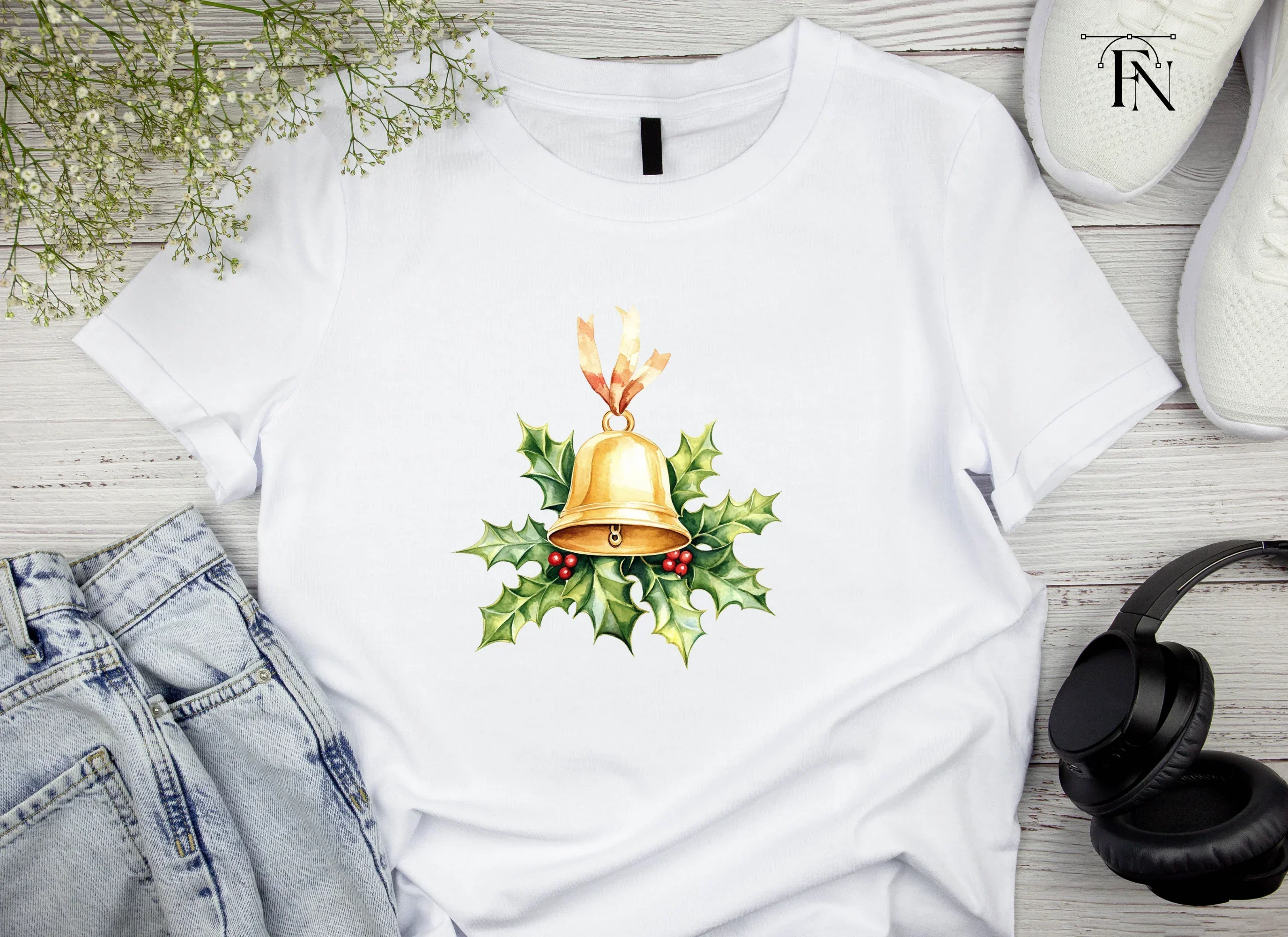 Christmas Bell Clipart Bundle - Image 5