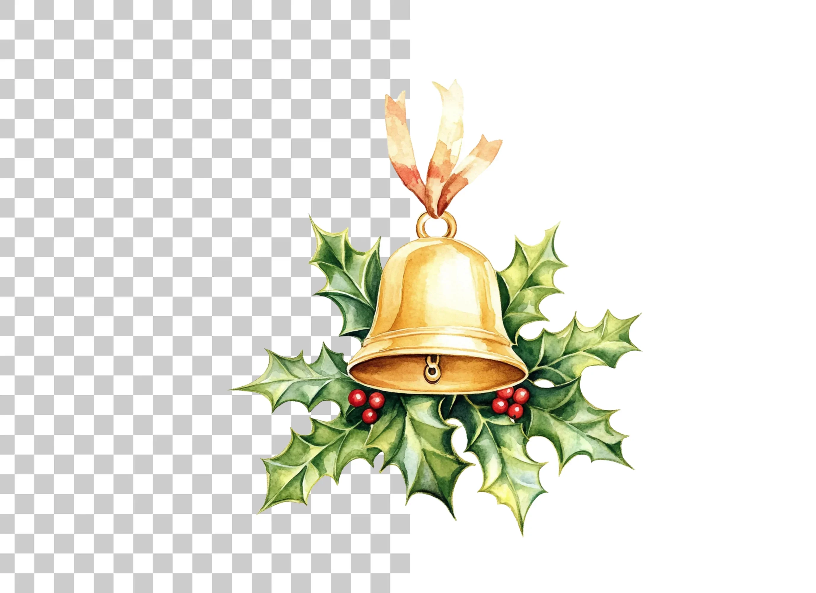 Christmas Bell Clipart Bundle - Image 6