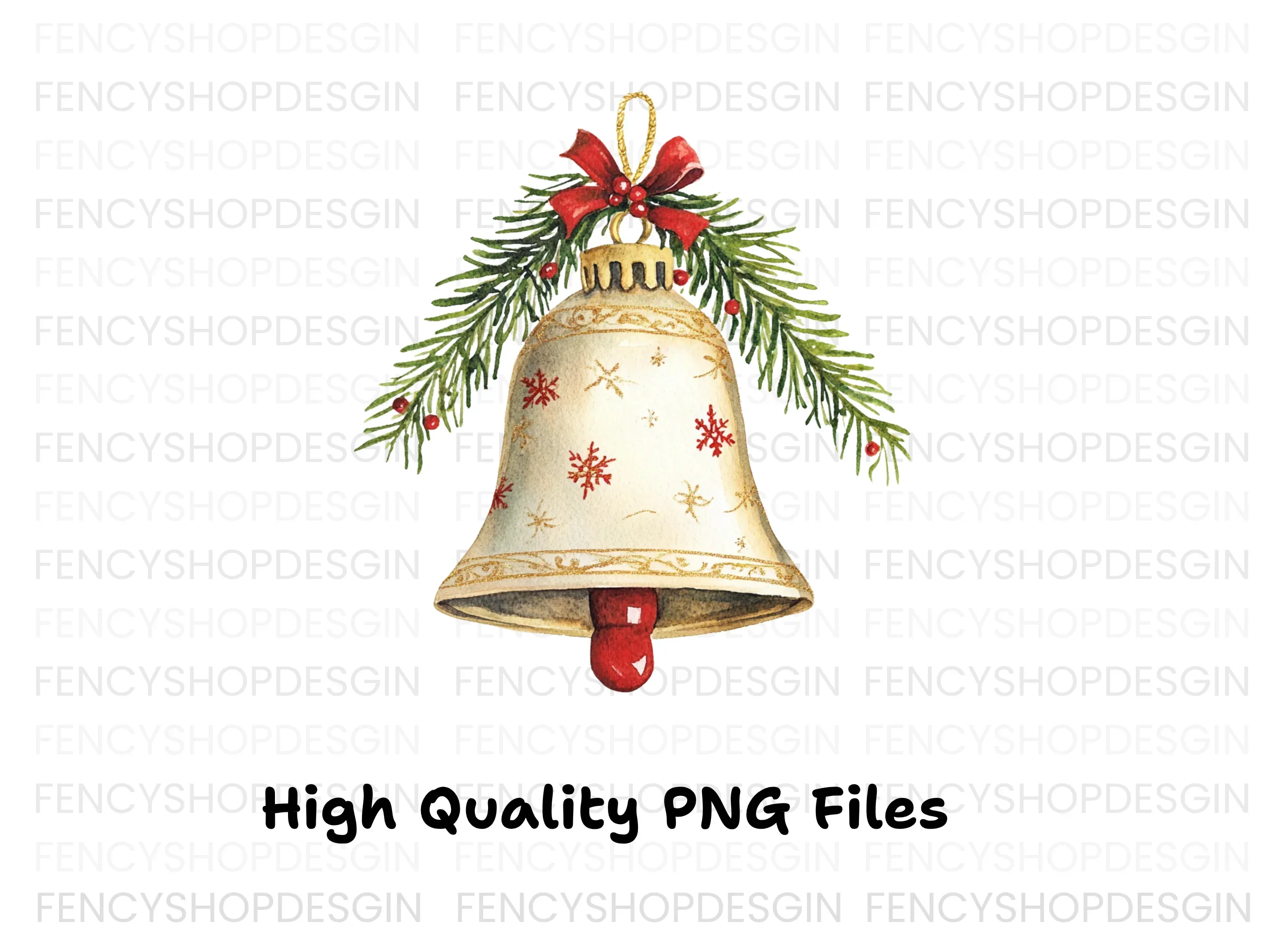 Christmas Bells Clipart Bundle - Image 3