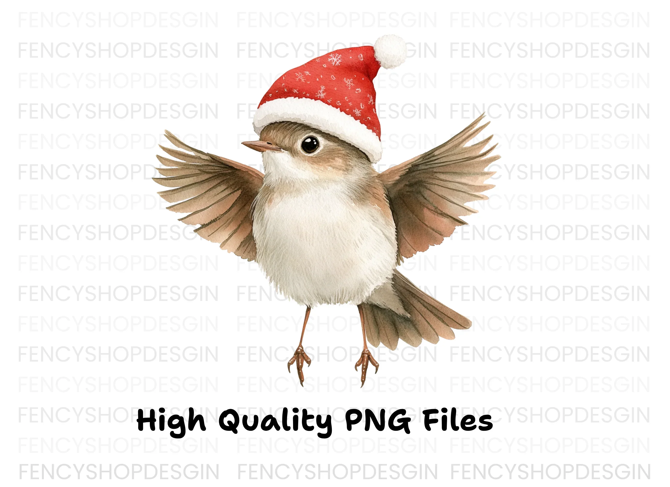 Christmas Birds Clipart Bundle - Image 3